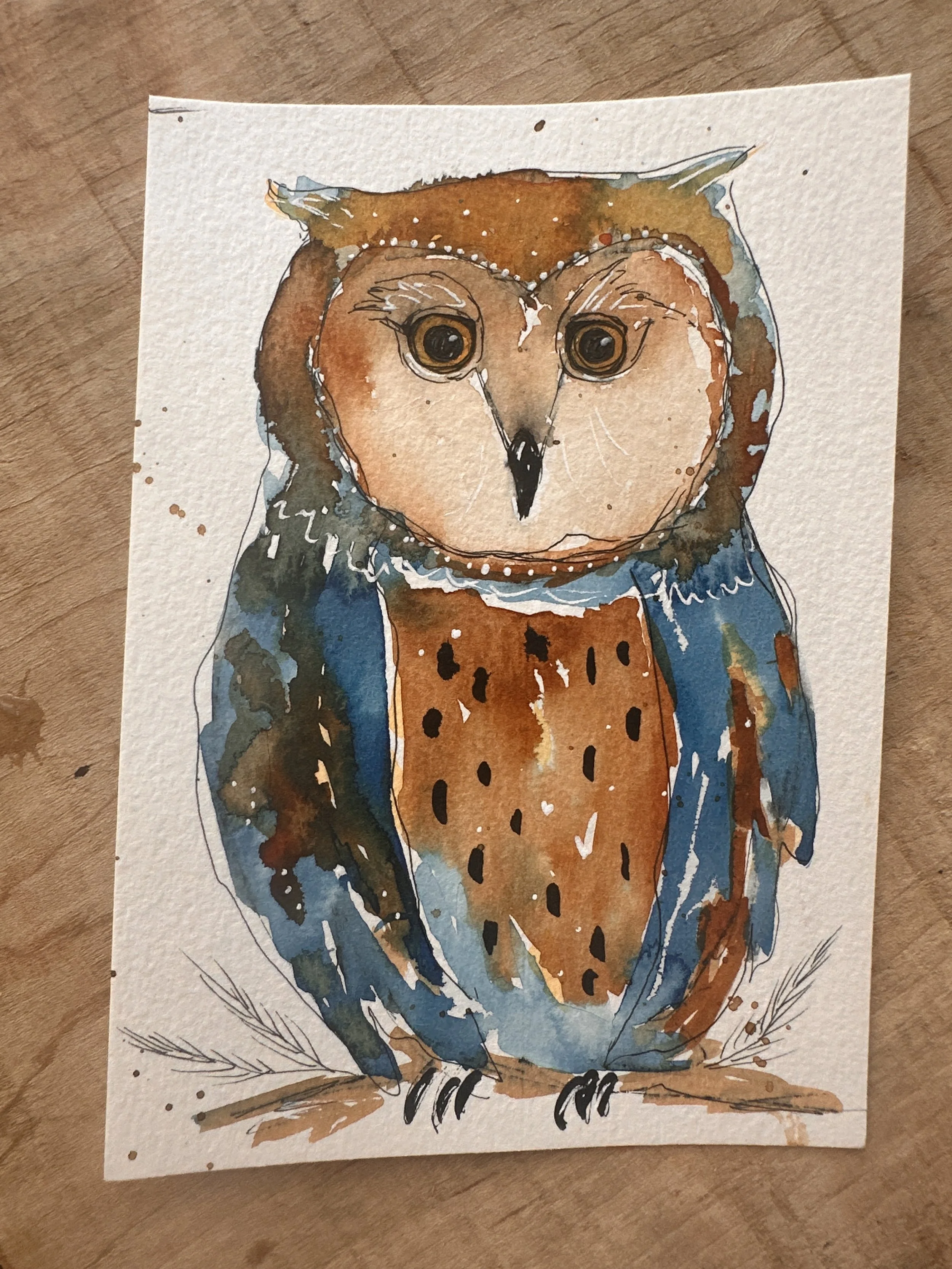 Wise Owl Collection - The Missing Flock - "Cupid the Hoot"