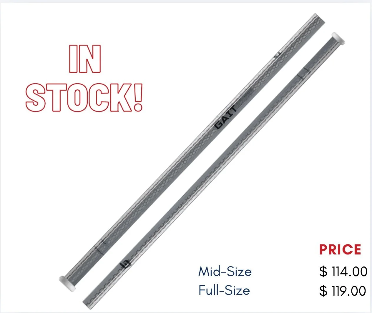 🧊The GAIT ICE shafts have landed at The Sports Outfit lightweight, strong, and built to elevate your game. 💪🥍
Limited stock available, so grab yours before they&rsquo;re gone!
