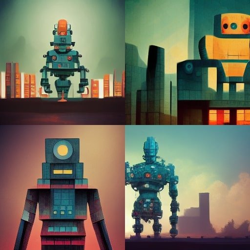 "a robot building a robot"