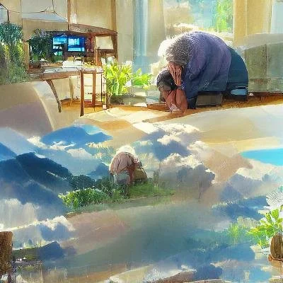 grandma praying in living room.jpg