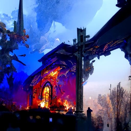 Church on fire ai.jpg