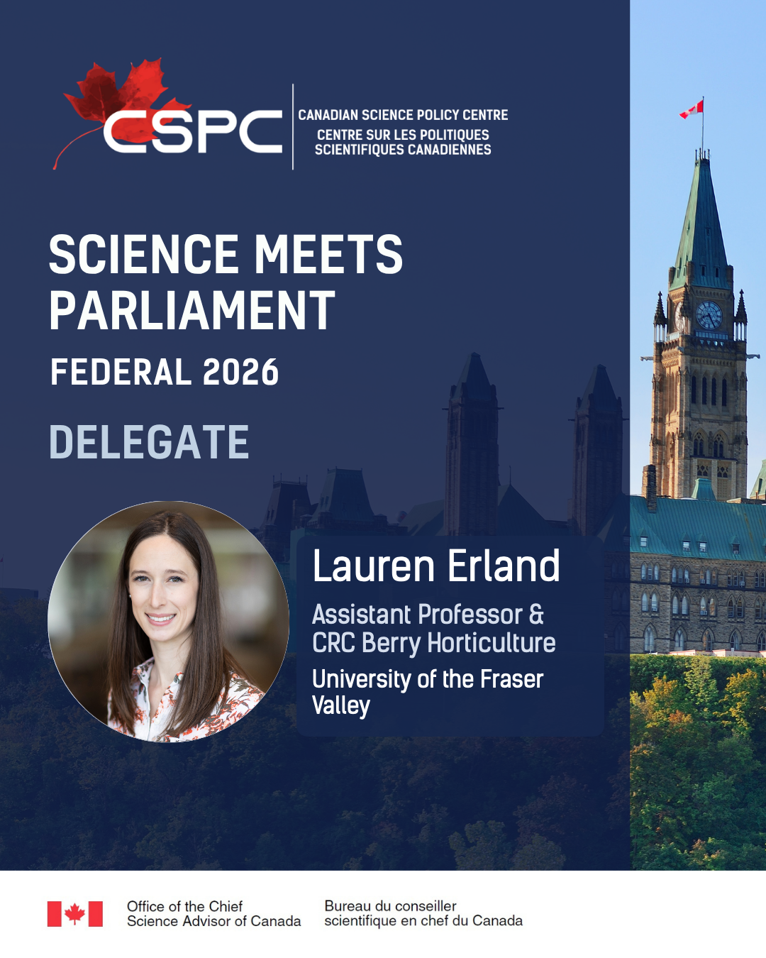 Dr. Erland Joins as a Delegate with Science Meets Parliament - Federal 2026  