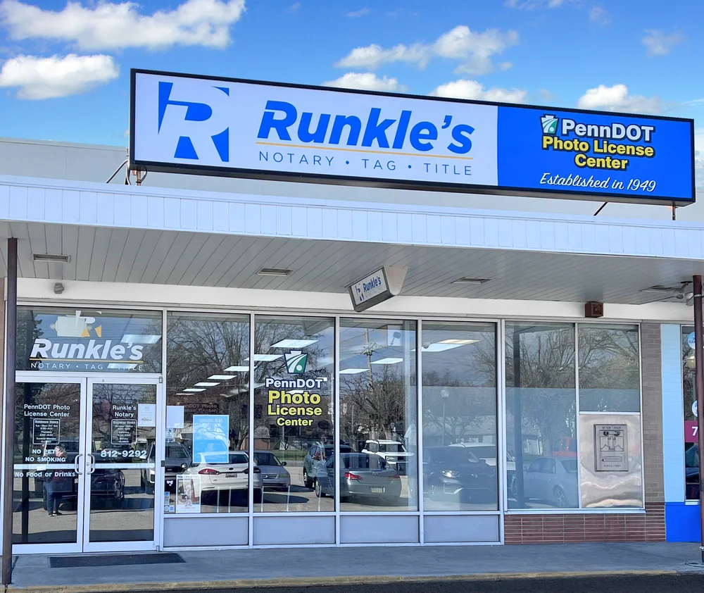 Runk's Runkles Contact — Runkle's Notary Tag Title