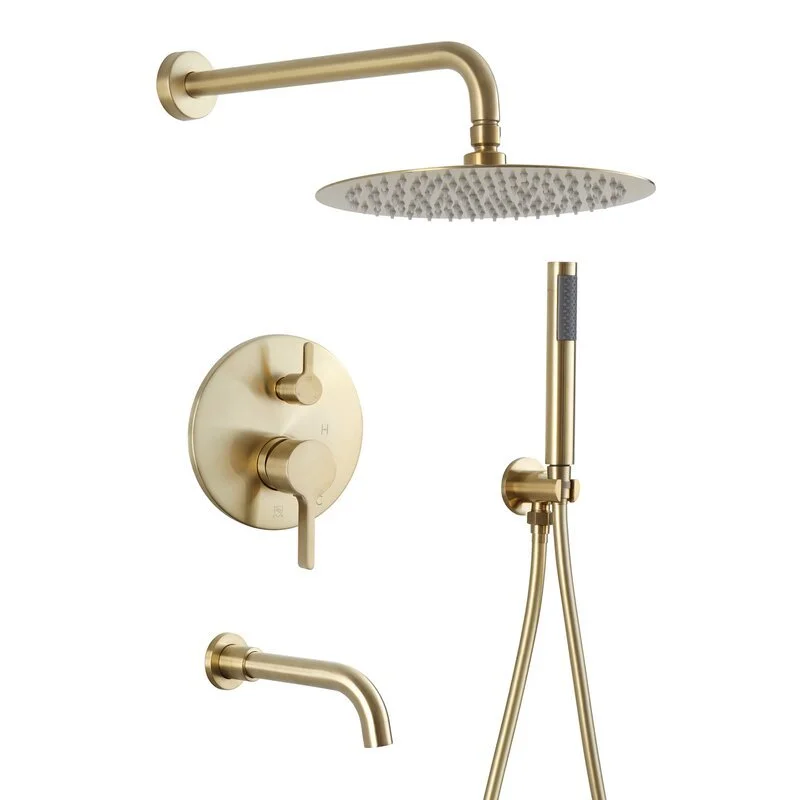 Gold Tub &amp; Shower Faucet