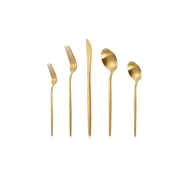 Matte Gold Silverware