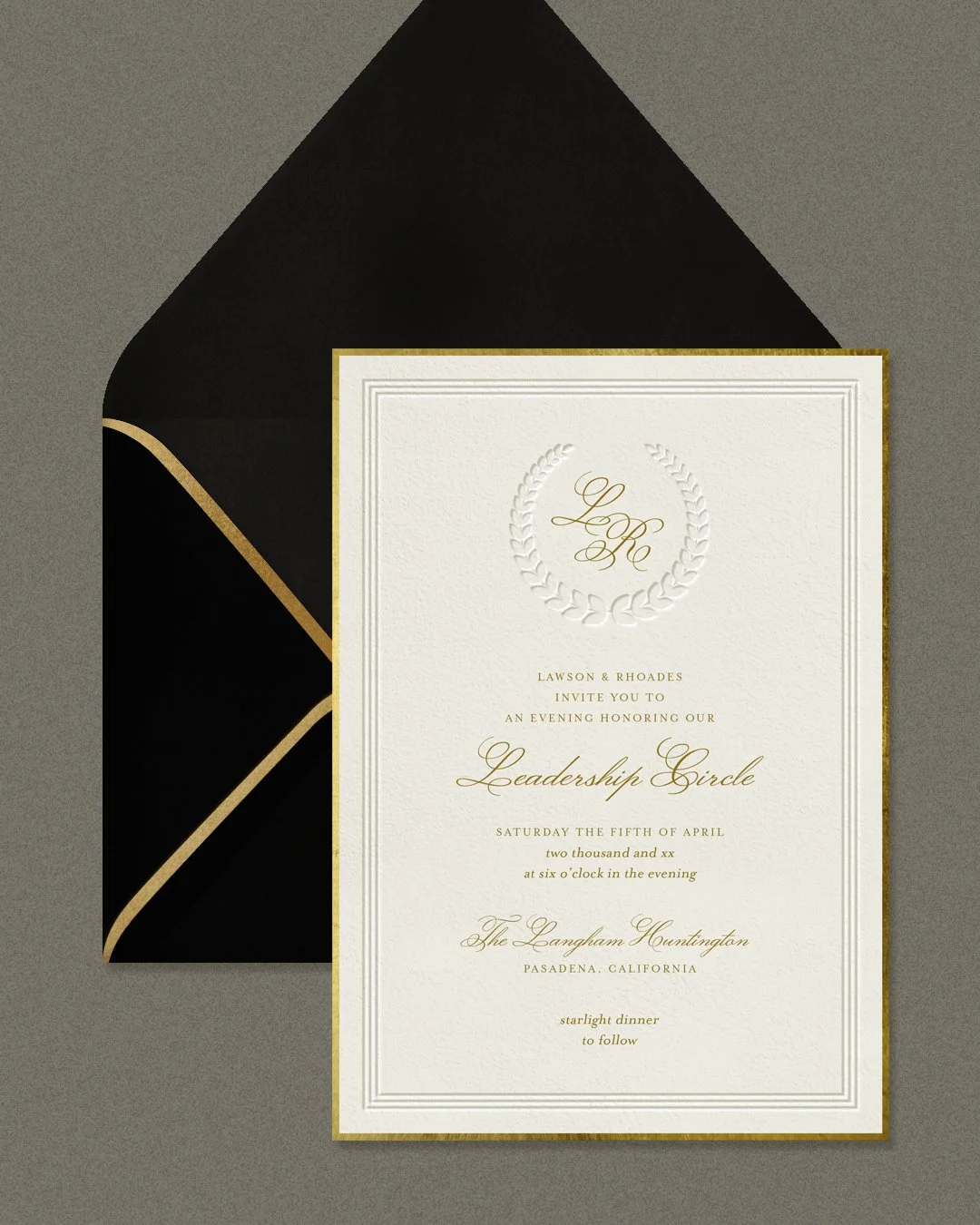 This 'Refined Laurel' digital invitation, featuring formal typography and embossed laurel details, is available through @greenvelope for weddings, graduations, business dinners, and awards ceremonies.
☼
@greenvelope #GVBusinessComp2025