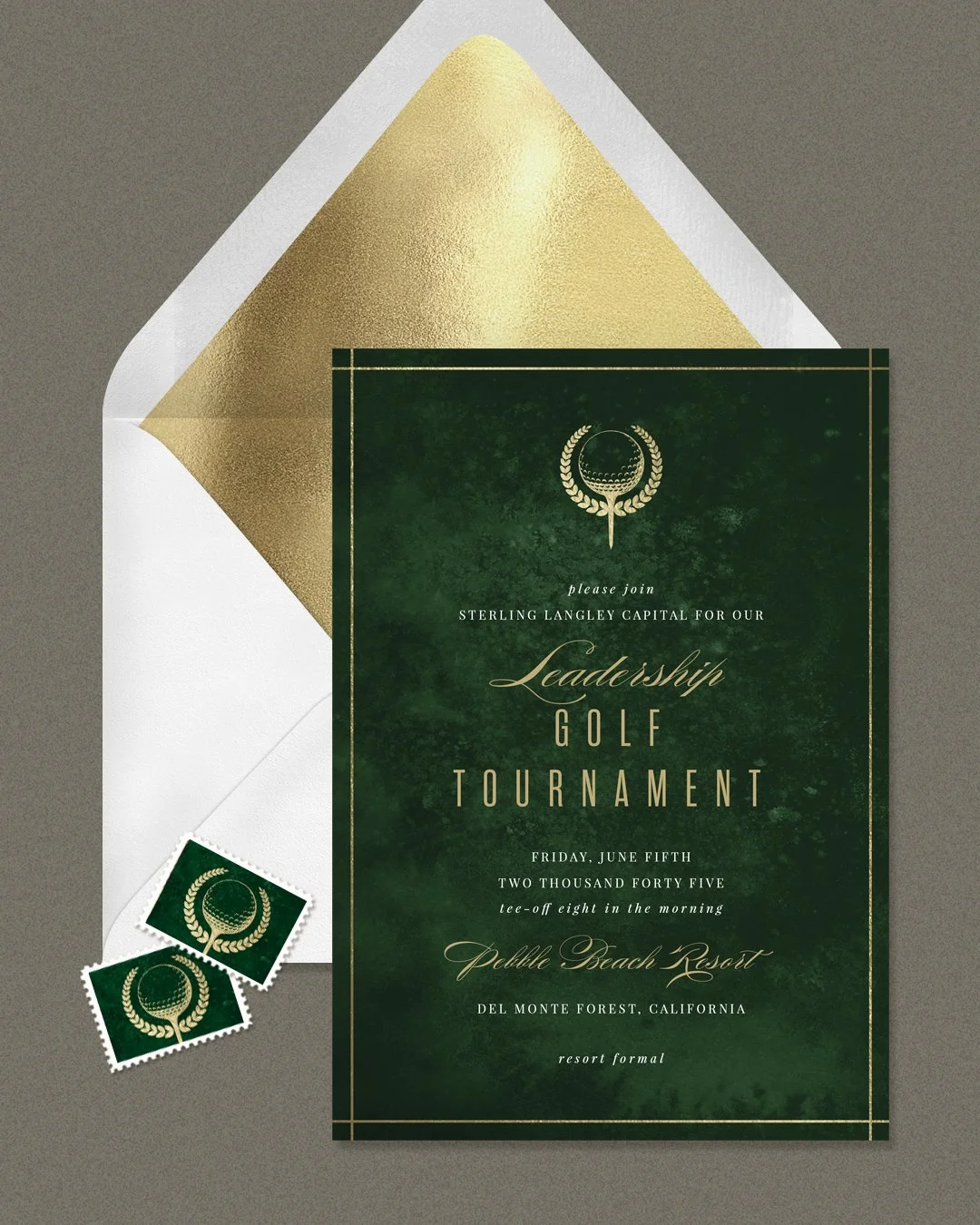 This ‘Links & Luxe’ digital invitation is available through @greenvelope for tournaments, fundraisers, and destination events. Designed for resort-formal gatherings with just the right balance of polish and play.🏌️‍♂️⛳✨
☼
@greenv