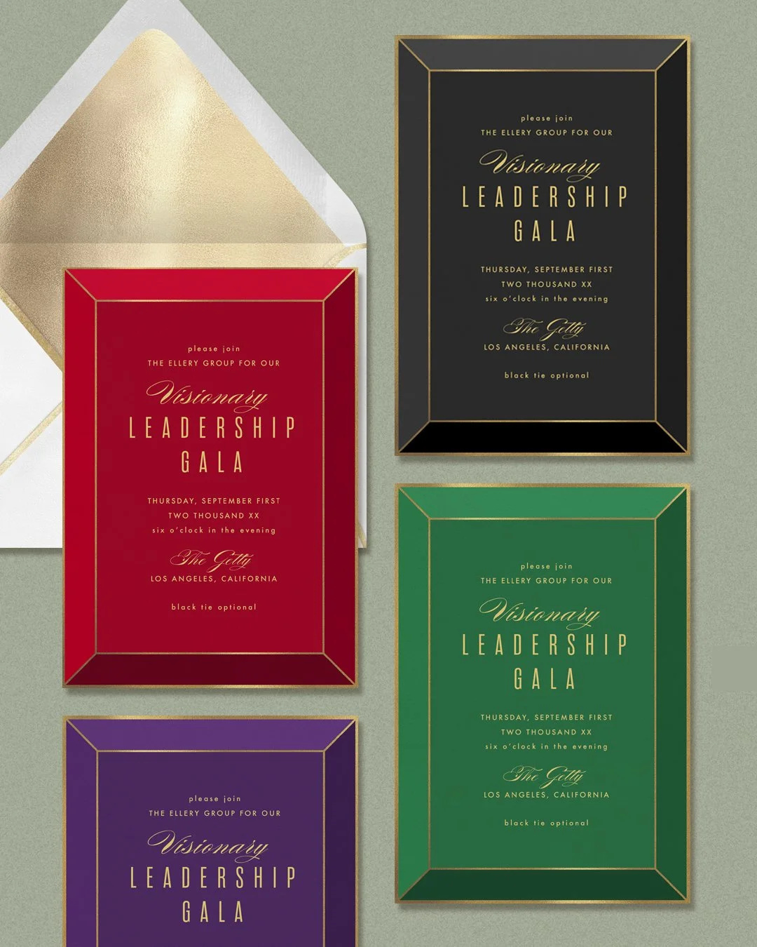 This design for @greenvelope features beveled gold borders and bold jewel-tone colorways, bringing a little red-carpet energy to inboxes for galas, formal dinners, and elevated celebrations.
☼
@greenvelope #GVBusinessComp2025