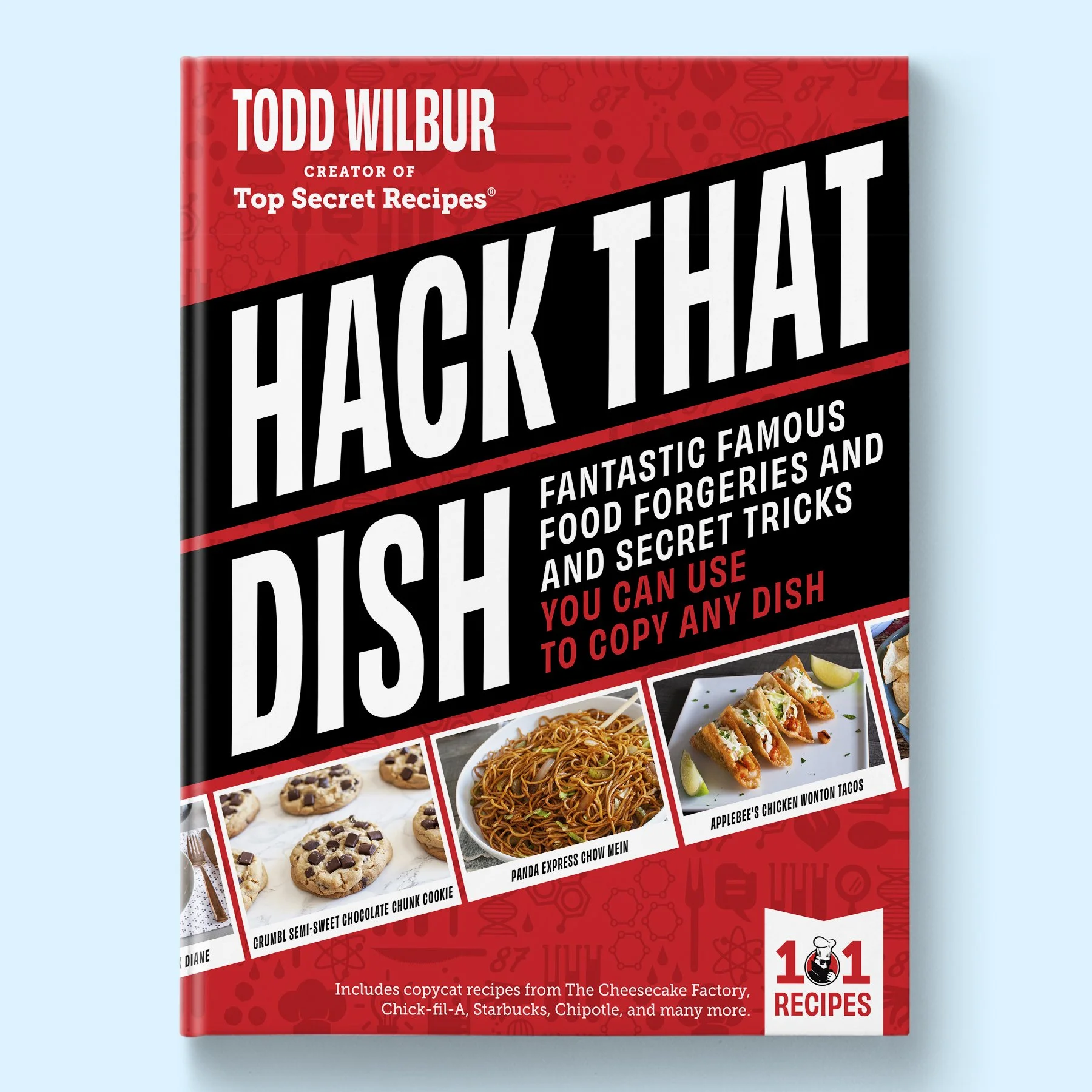 'Hack That Dish' Cookbook Cover Design