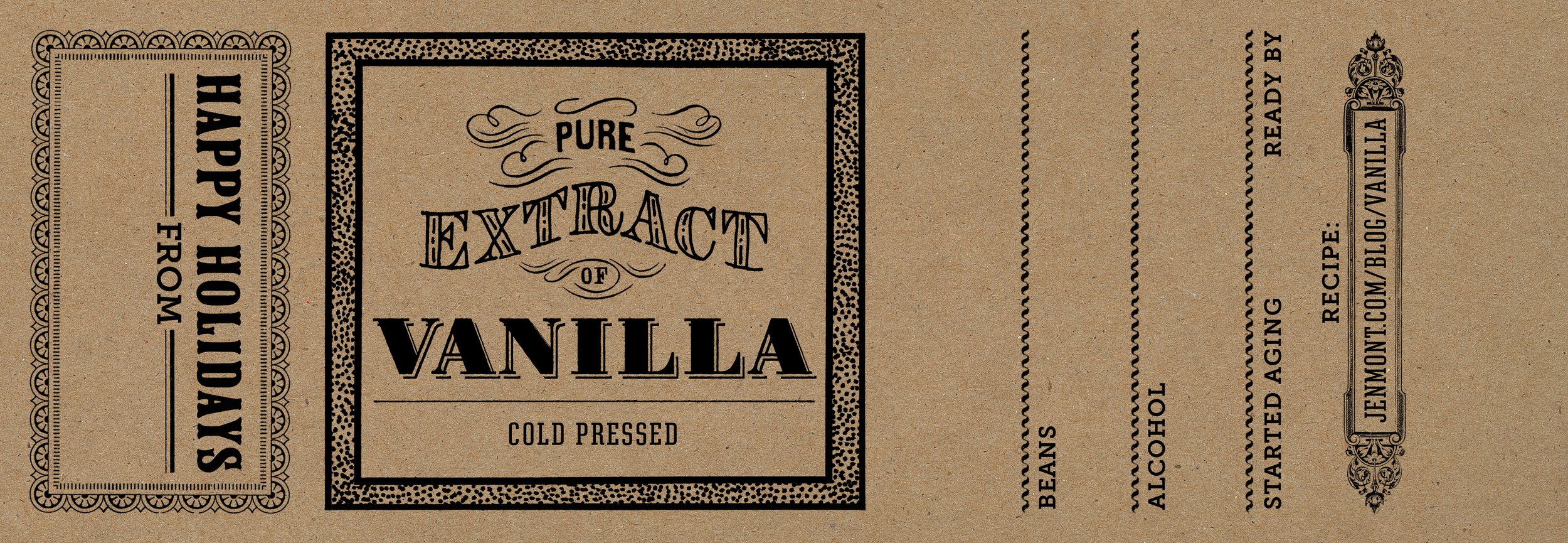 Vanilla Extract Recipe and Printable Label — Jen Montgomery Studio