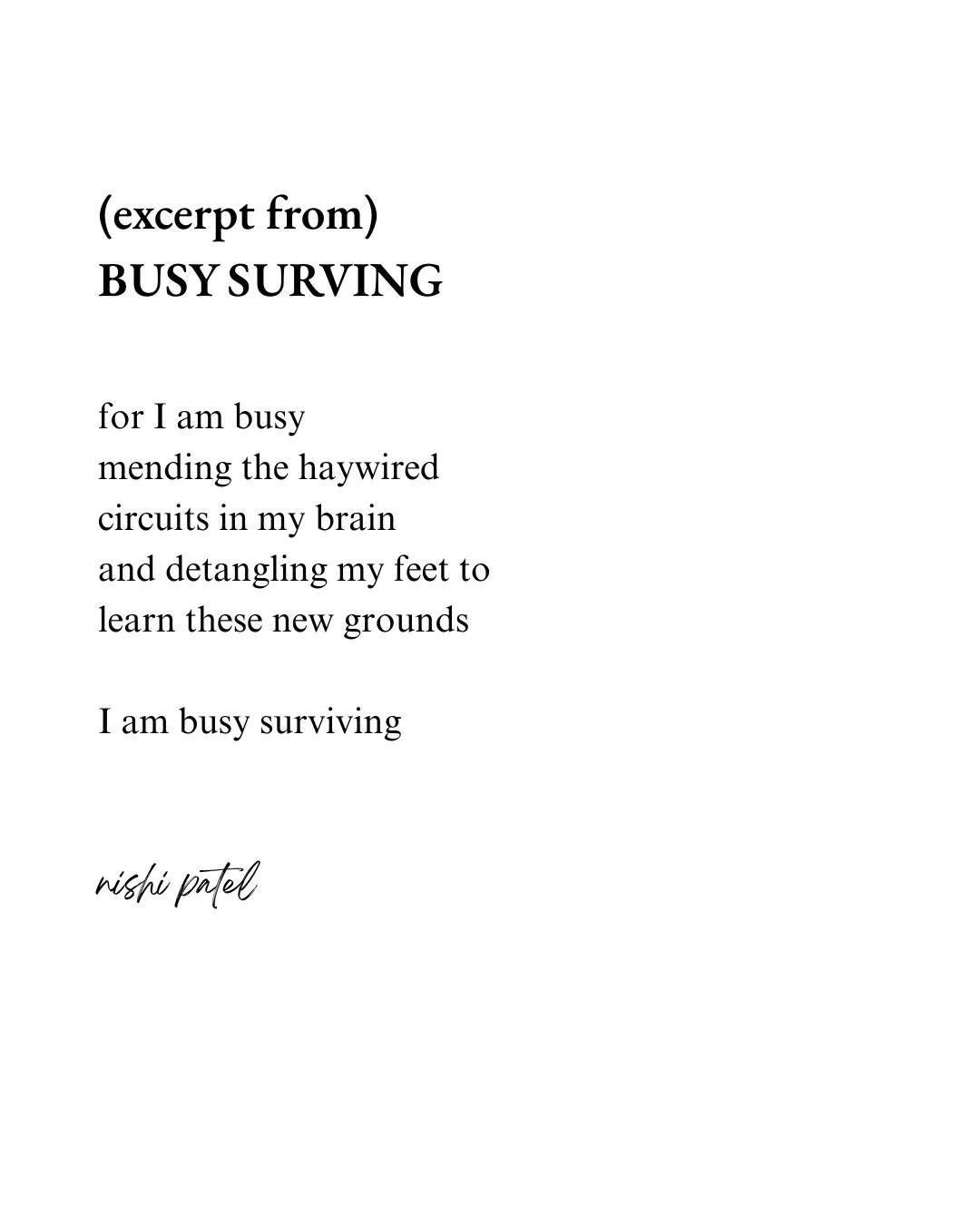 Remember how the river moves on, how the sun eventually peaks out behind dark clouds, the ray of a rainbow, a butterfly, or a dandelion in the brisk of a December winter.  Honor your space, but do not give up on hope. 

#poem #poetry #griefcommunity