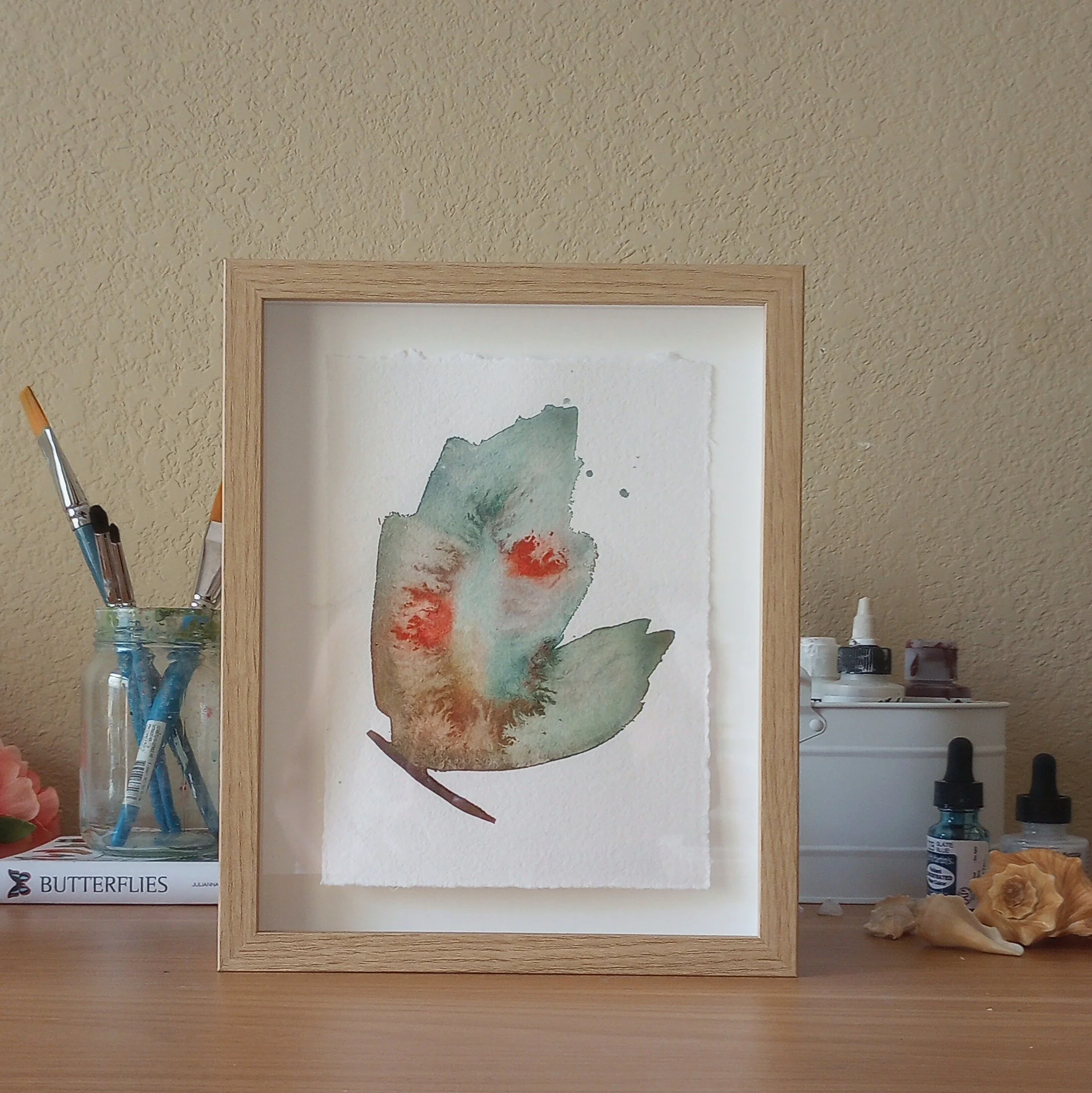 mothwing8_redspotted_blue_oakframed.jpg