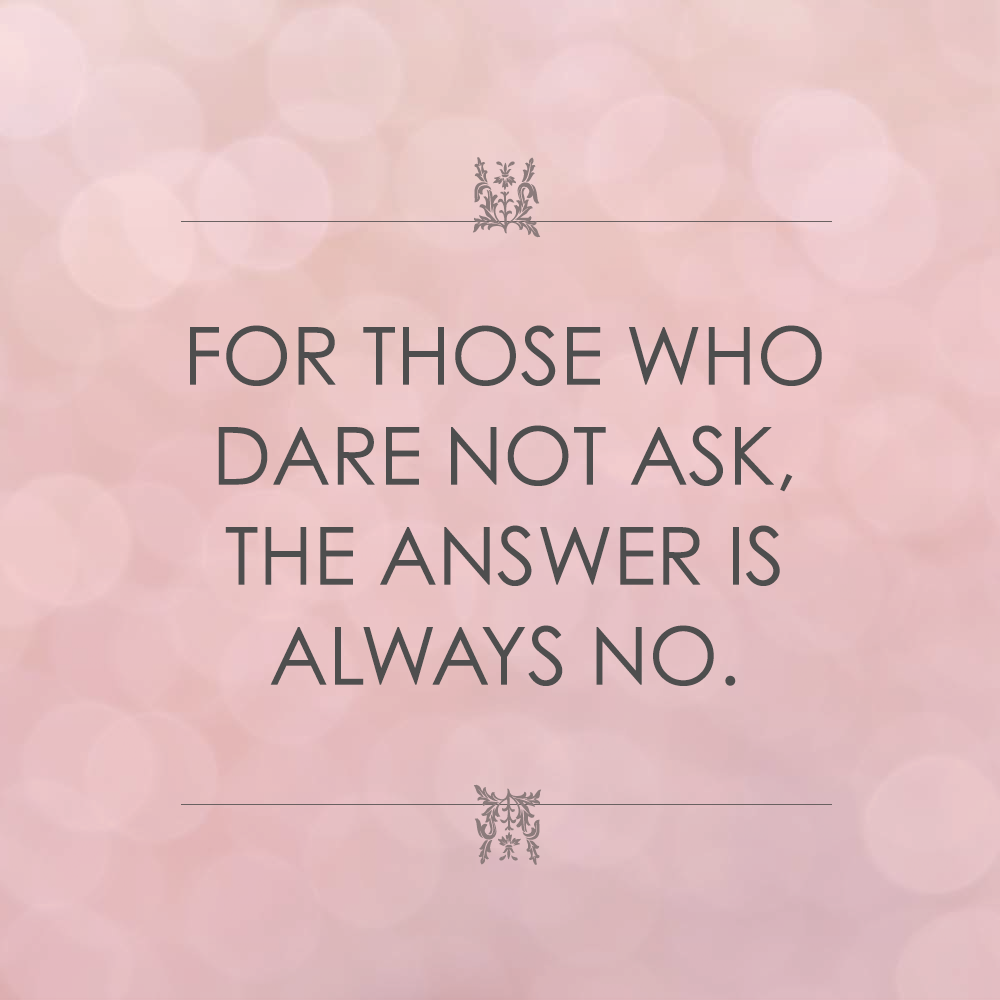 Musings: On Daring to Ask.. 