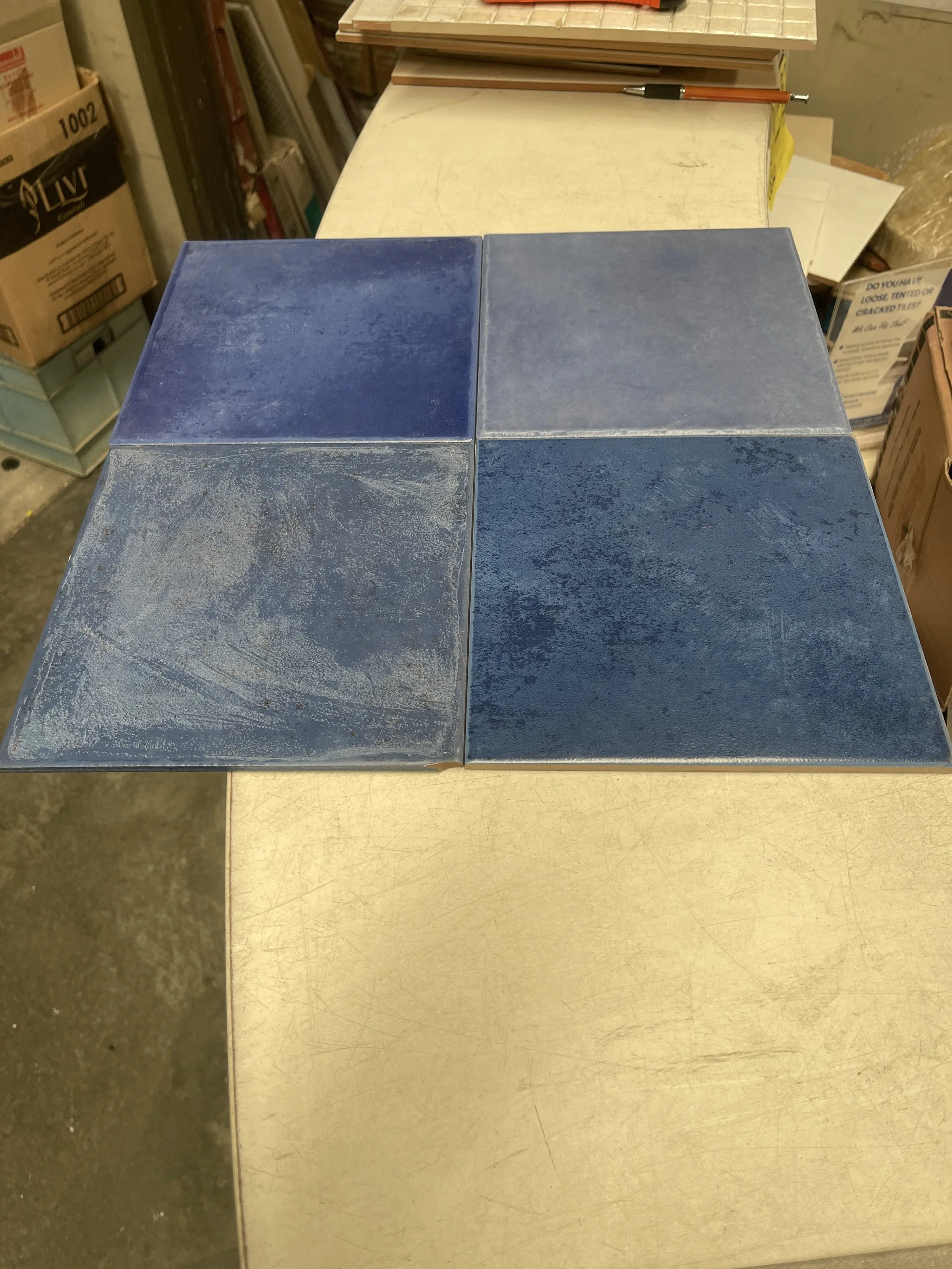 Discontinued ceramic pool tiles