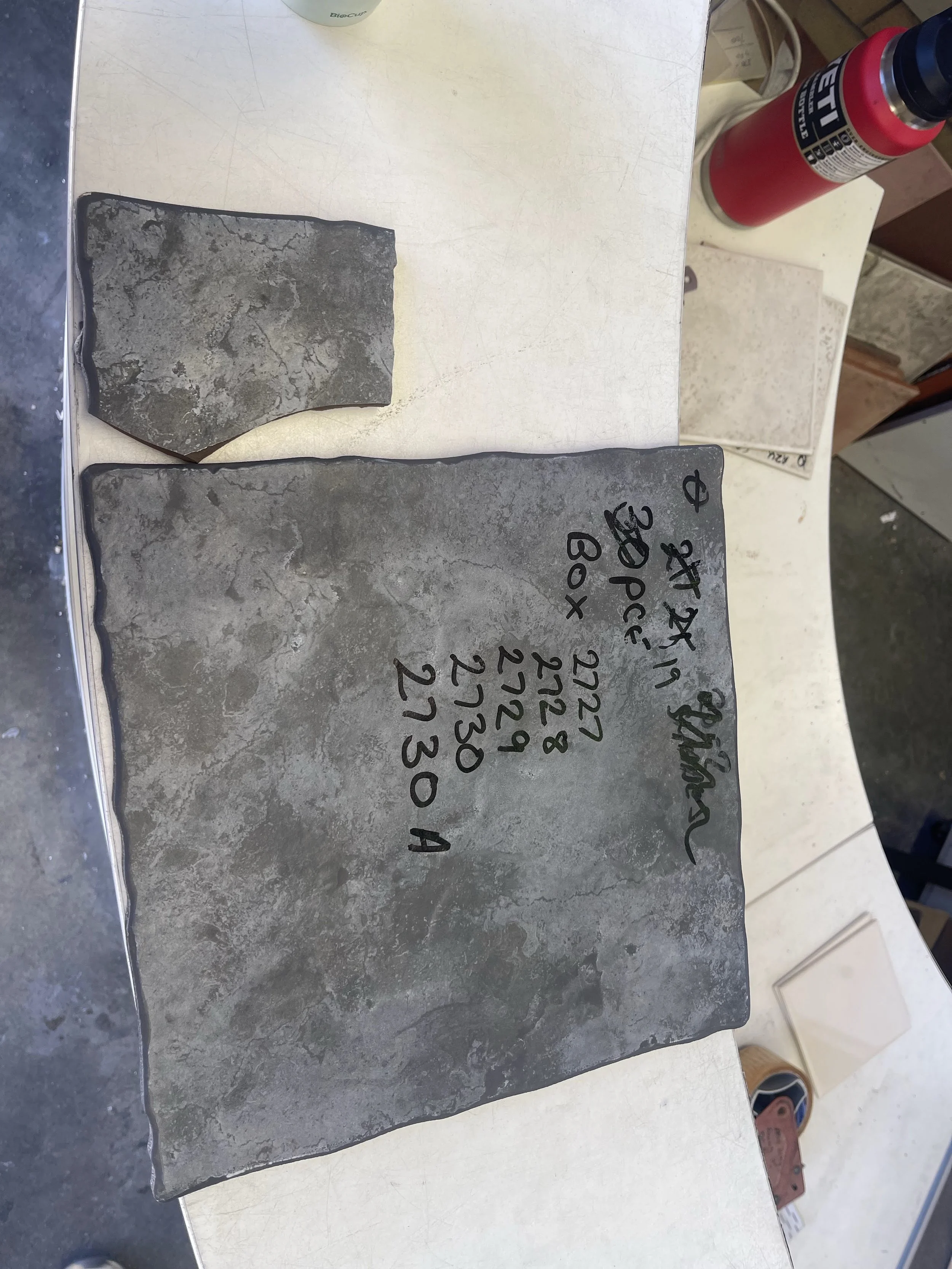 330x330 cobbled edge grey stone tile match