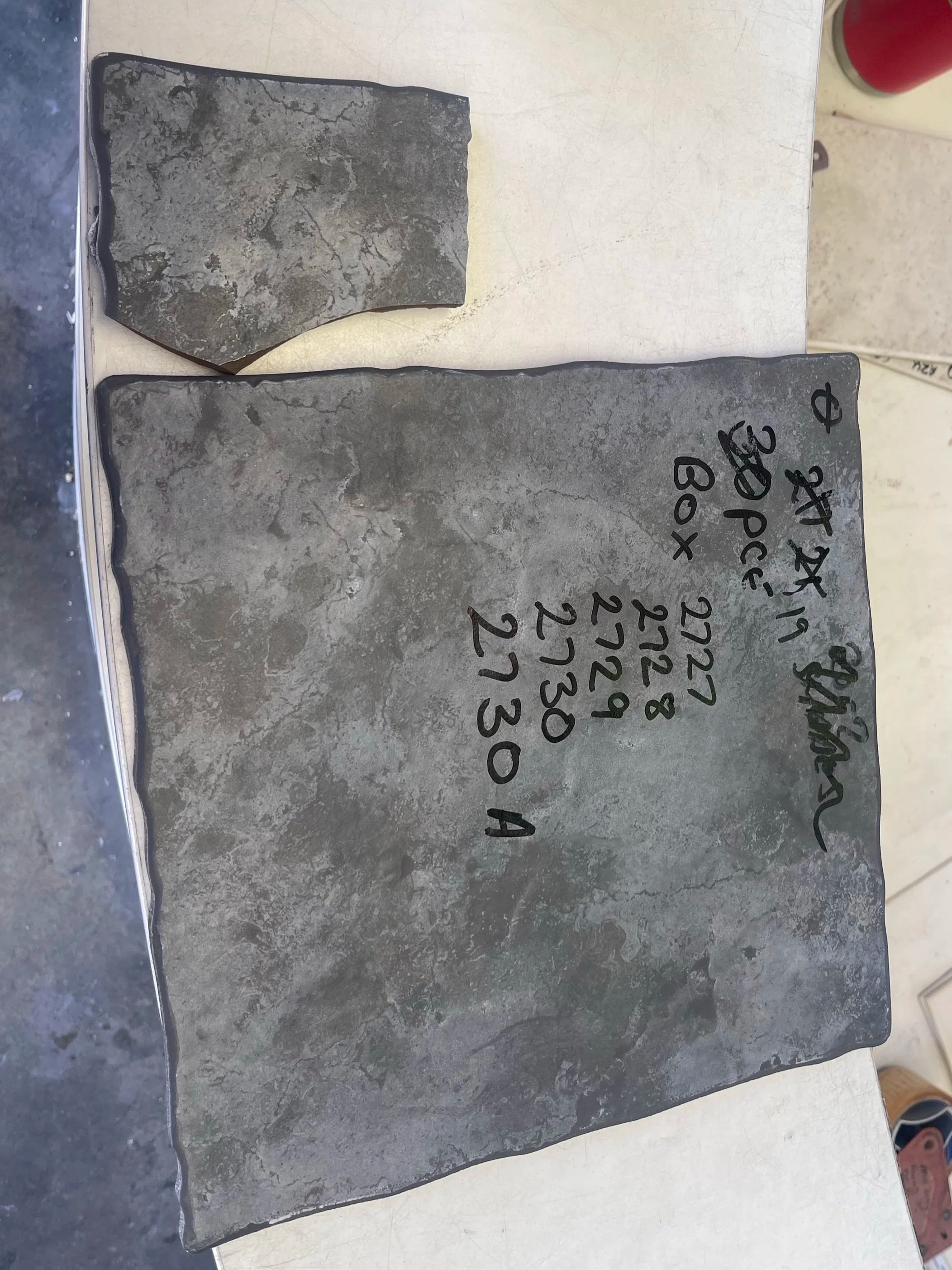 330x330 grey stone ceramic discontinued tile match