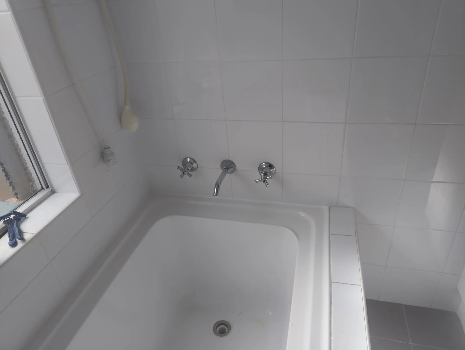 Iplex pipe repair results after tile library matched these bathroom tiles