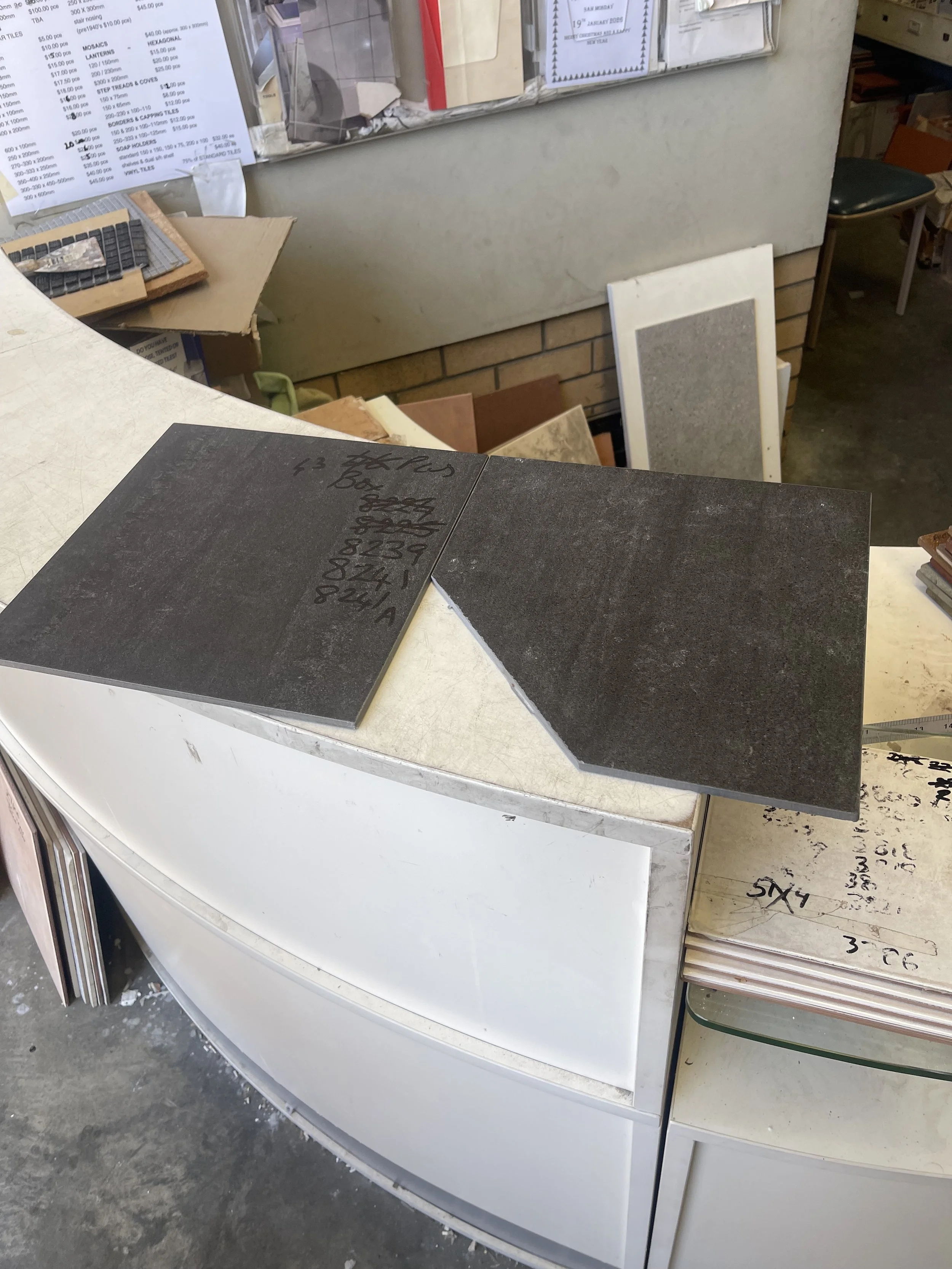 Matching a 300x300mm discontinued ceramic floor tile in perth