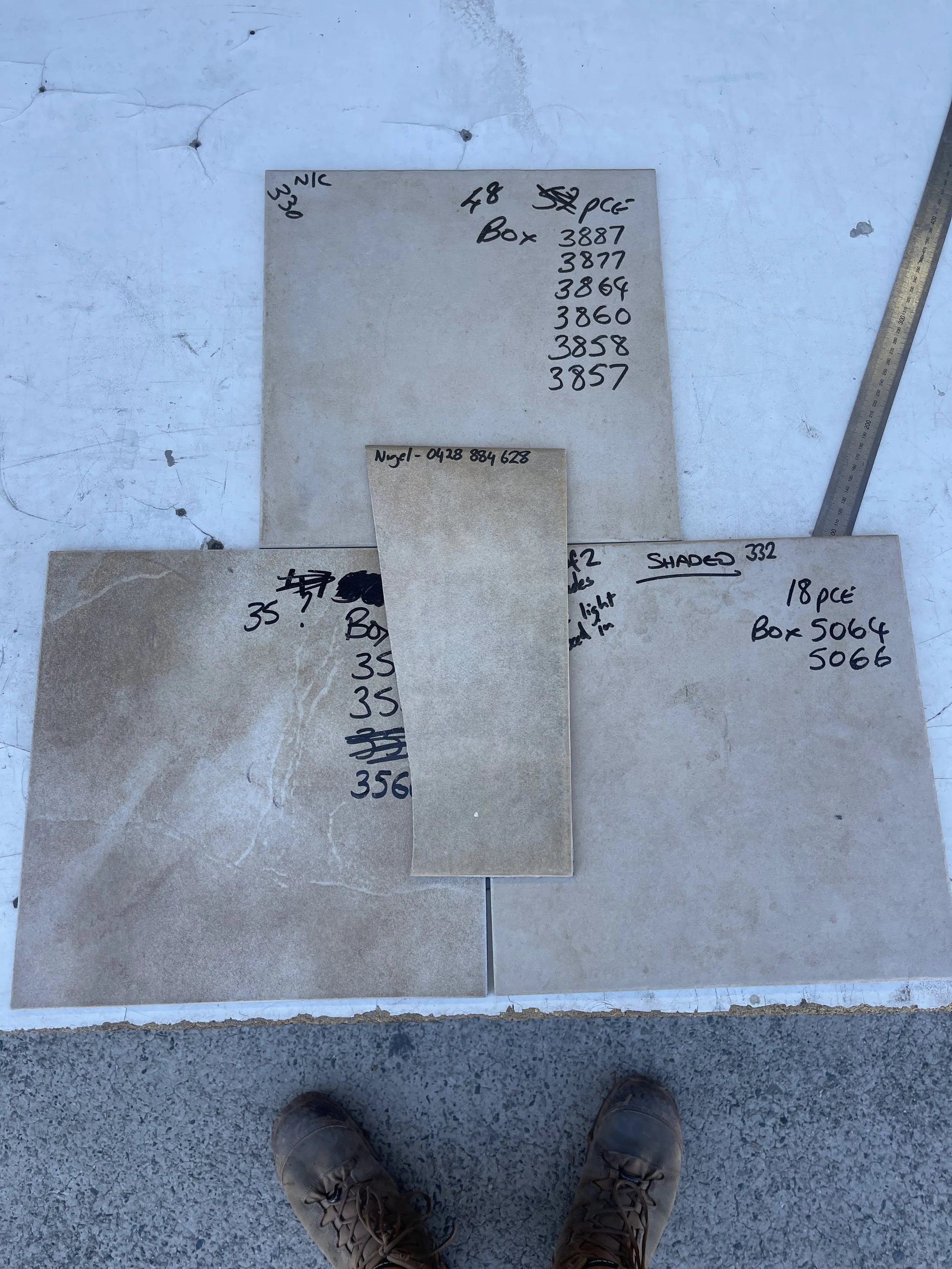 Discontinued tile match