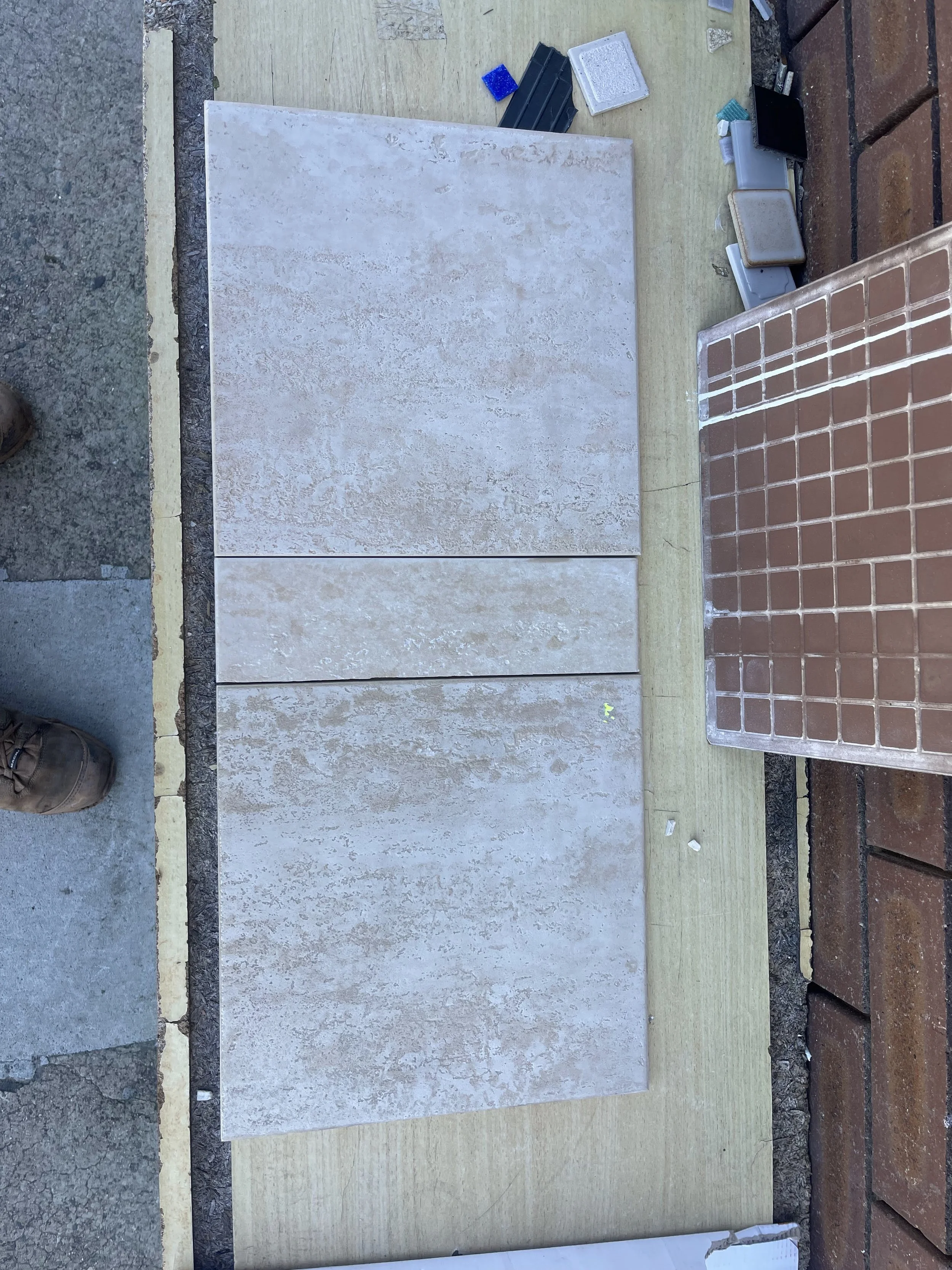 300x300 ceramic travertine imitation tile match