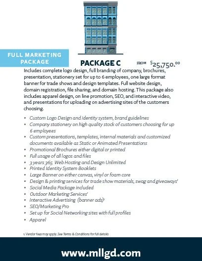 Business Package C 50% Deposit