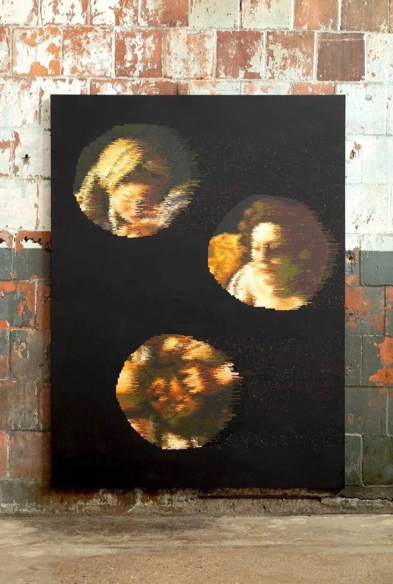 Judith Slaying Holofernes, 96"x72" acrylic on canvas (after Artemisia Gentilieschi)
