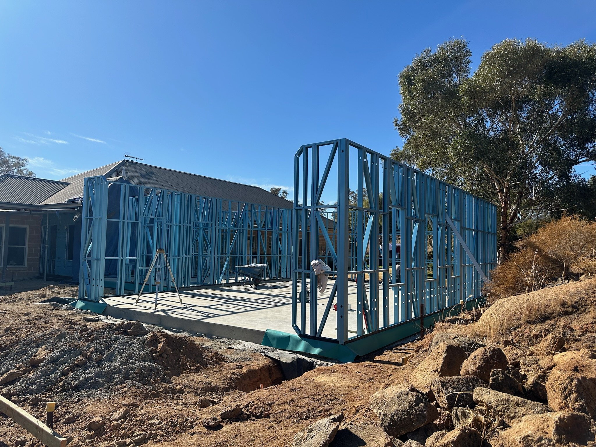 Construction Update: Framing and Trusses Underway!