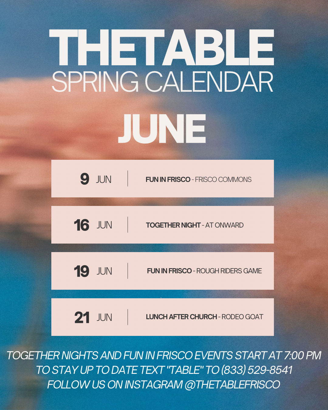 The Table - Fun in Frisco