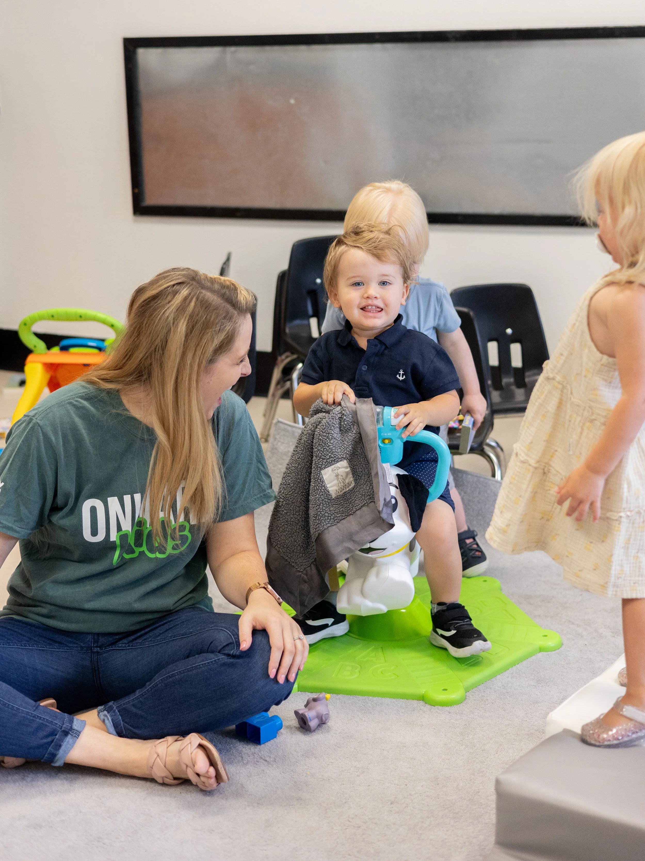 Serving in kids at Onward Community Church in Frisco