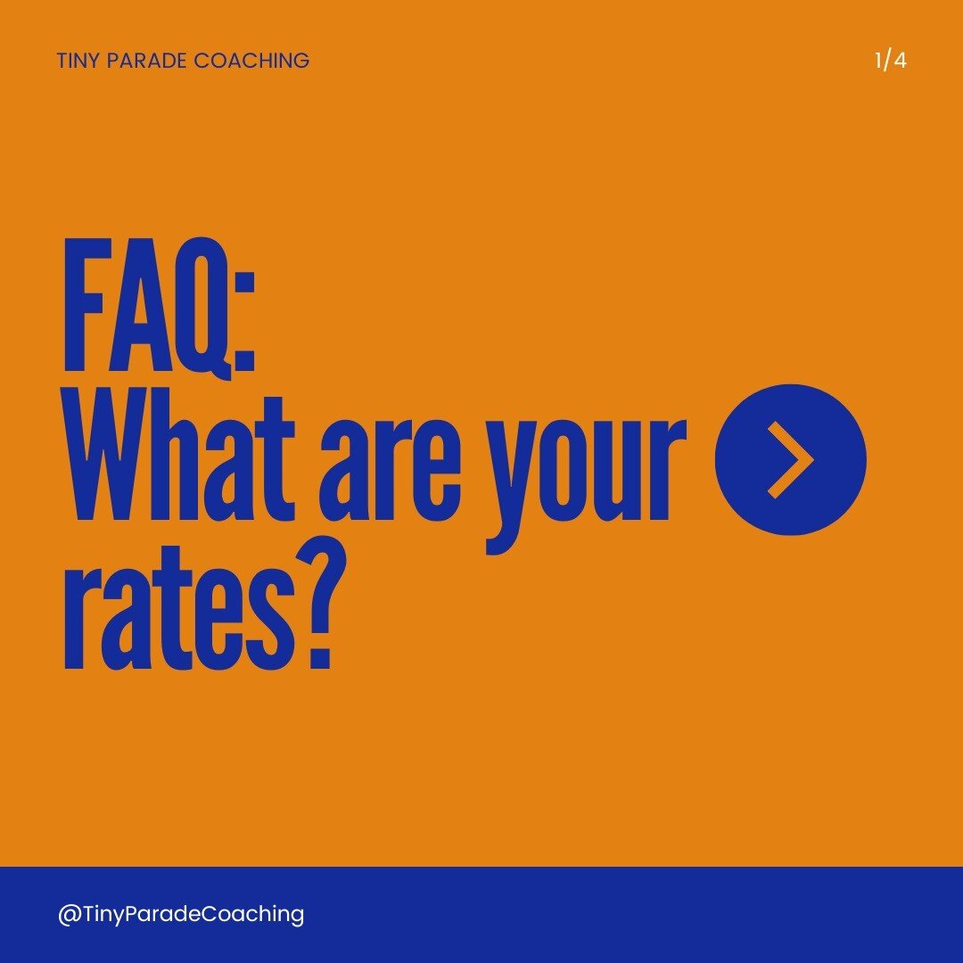 Setting rates for services is often fraught. Everyone has a different way of factoring in experience, market rate, financial goals, and community needs. 

Rate transparency and accessibility are extremely important to me. I want my coaching services 