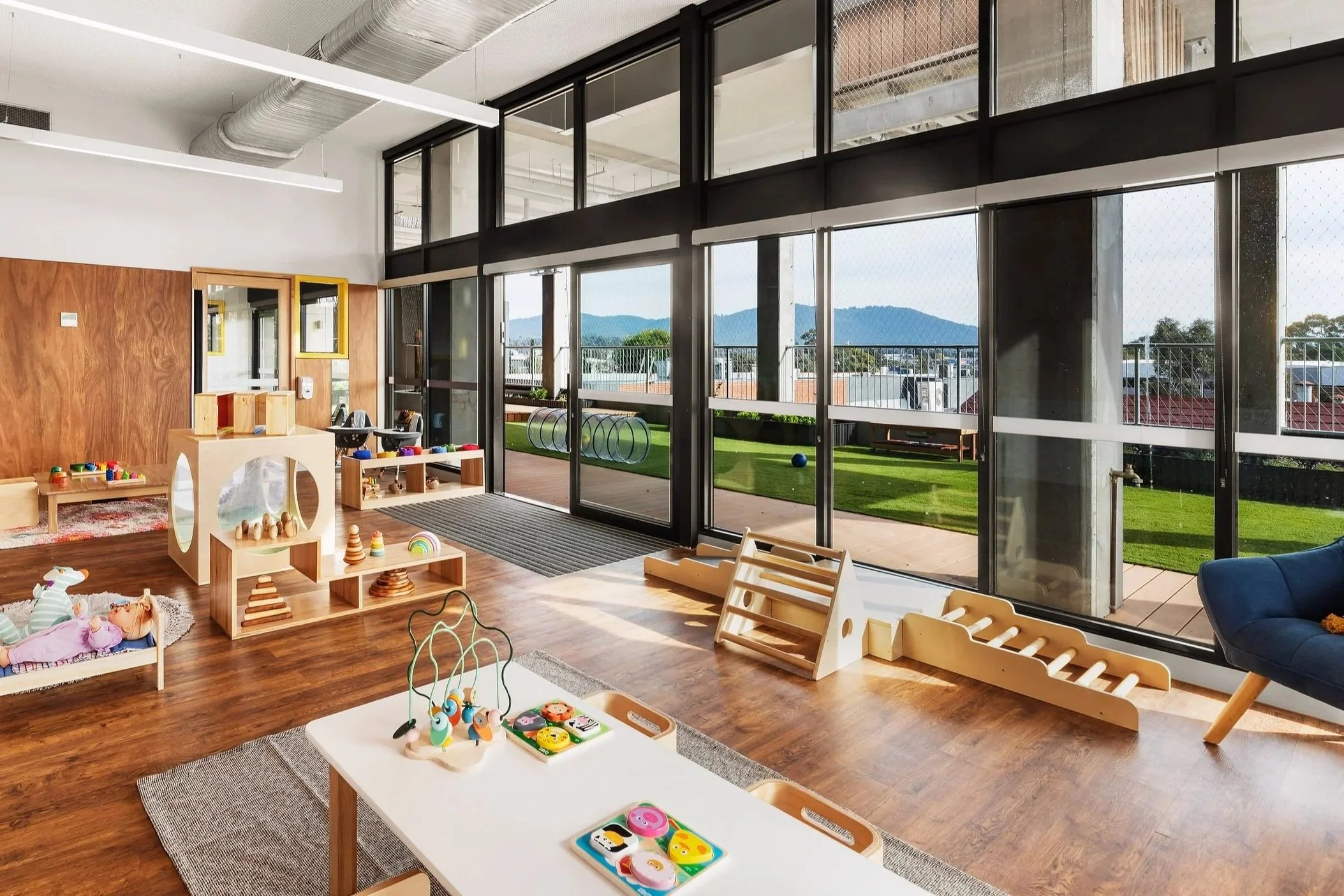 Nursery early learning space at PLAY Childcare & Kinder Bayswater, featuring calm and inviting environment