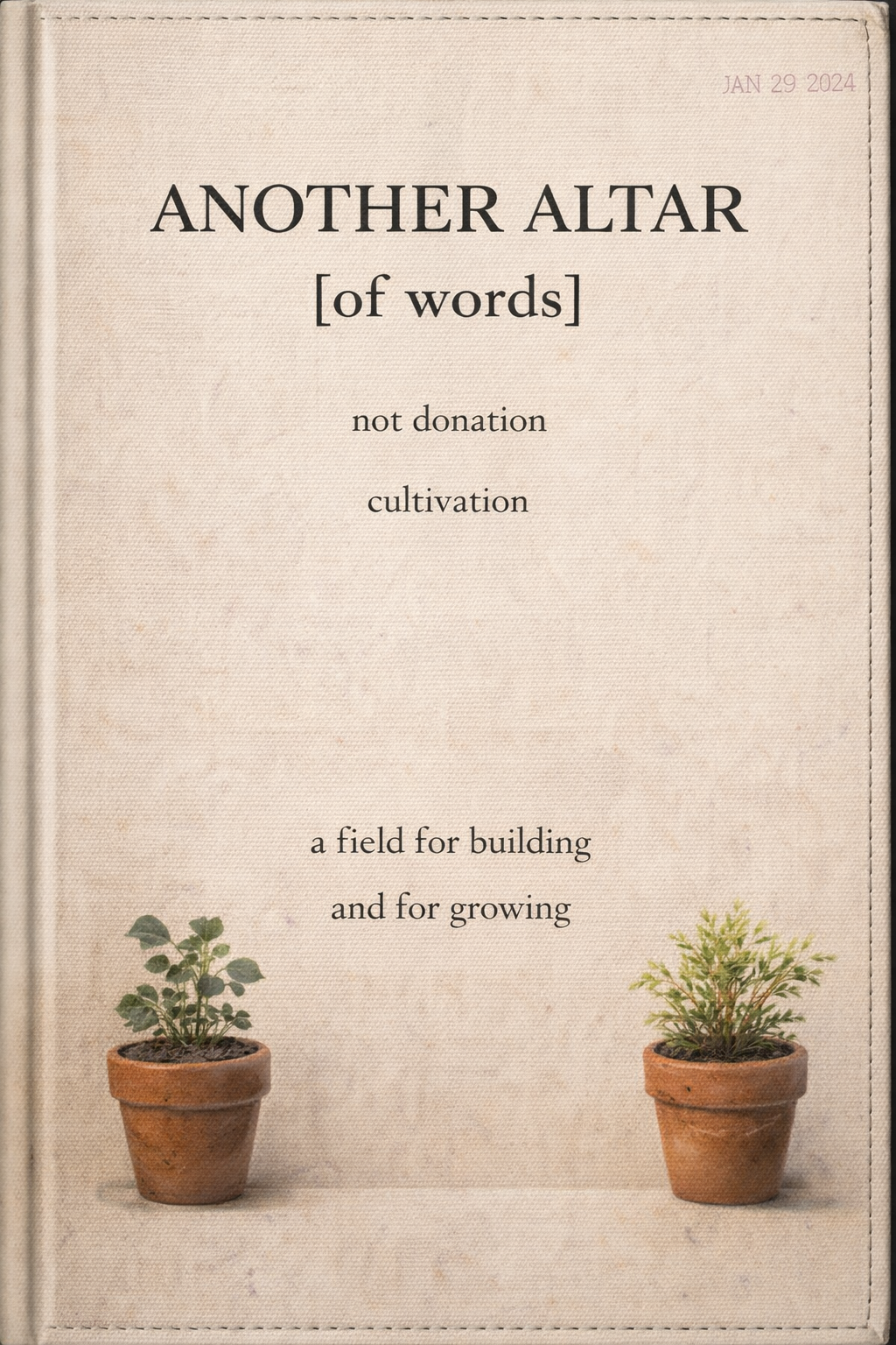 another altar of words