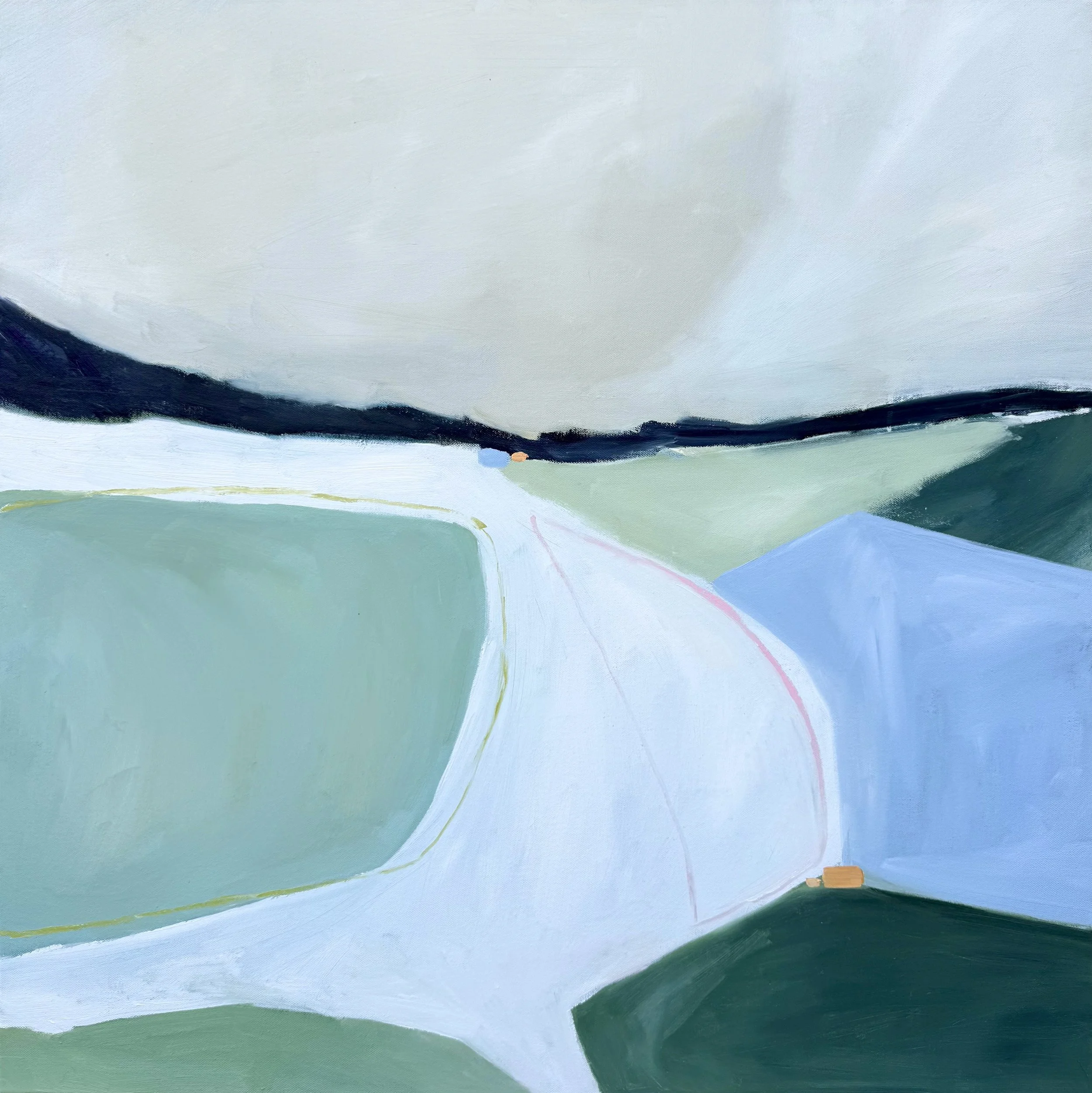 Dusk After Harvest.
Oil on canvas,
32 x 32 inch.
Available.