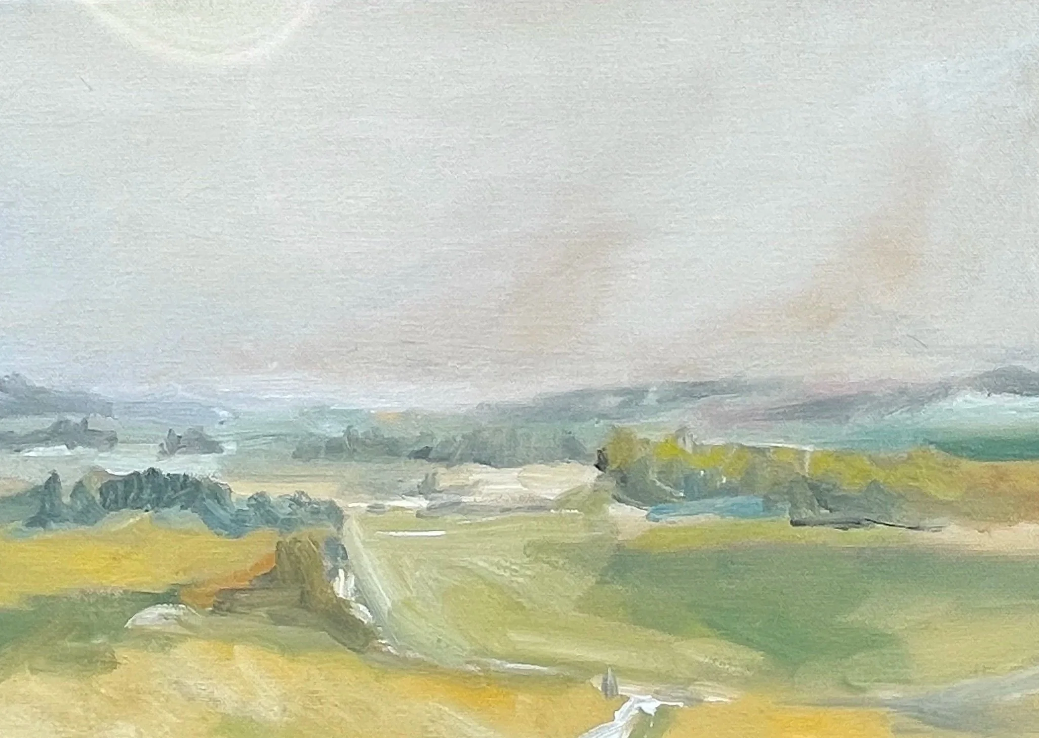 Midsummer Fields.
Oil on canvas,
10 x 14 inch.
Sold.