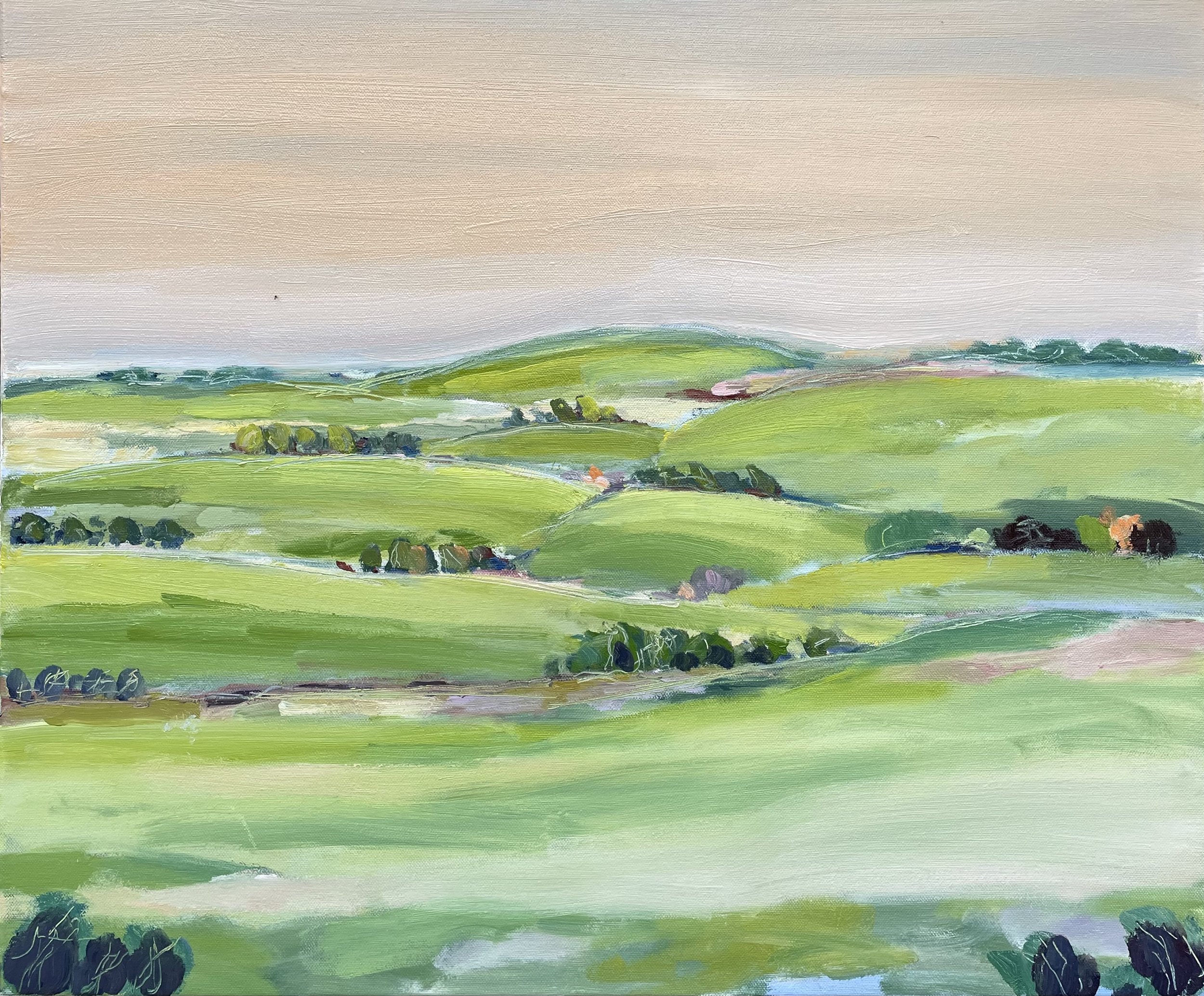 Tisbury Fields.
Oil on canvas,
20x24inch