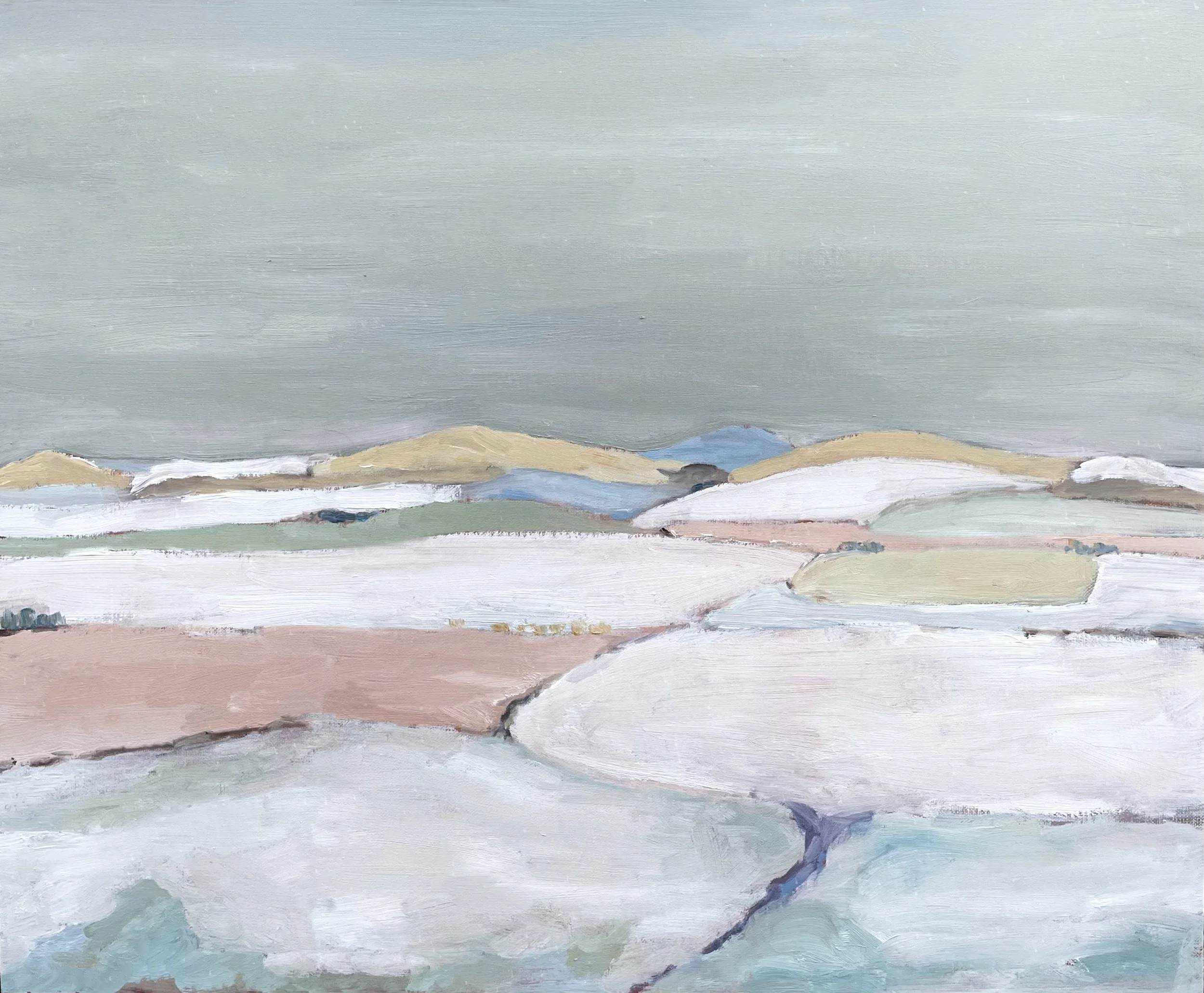 White Landscape.
Oil on canvas board,
20 x 24 inch.
Sold.