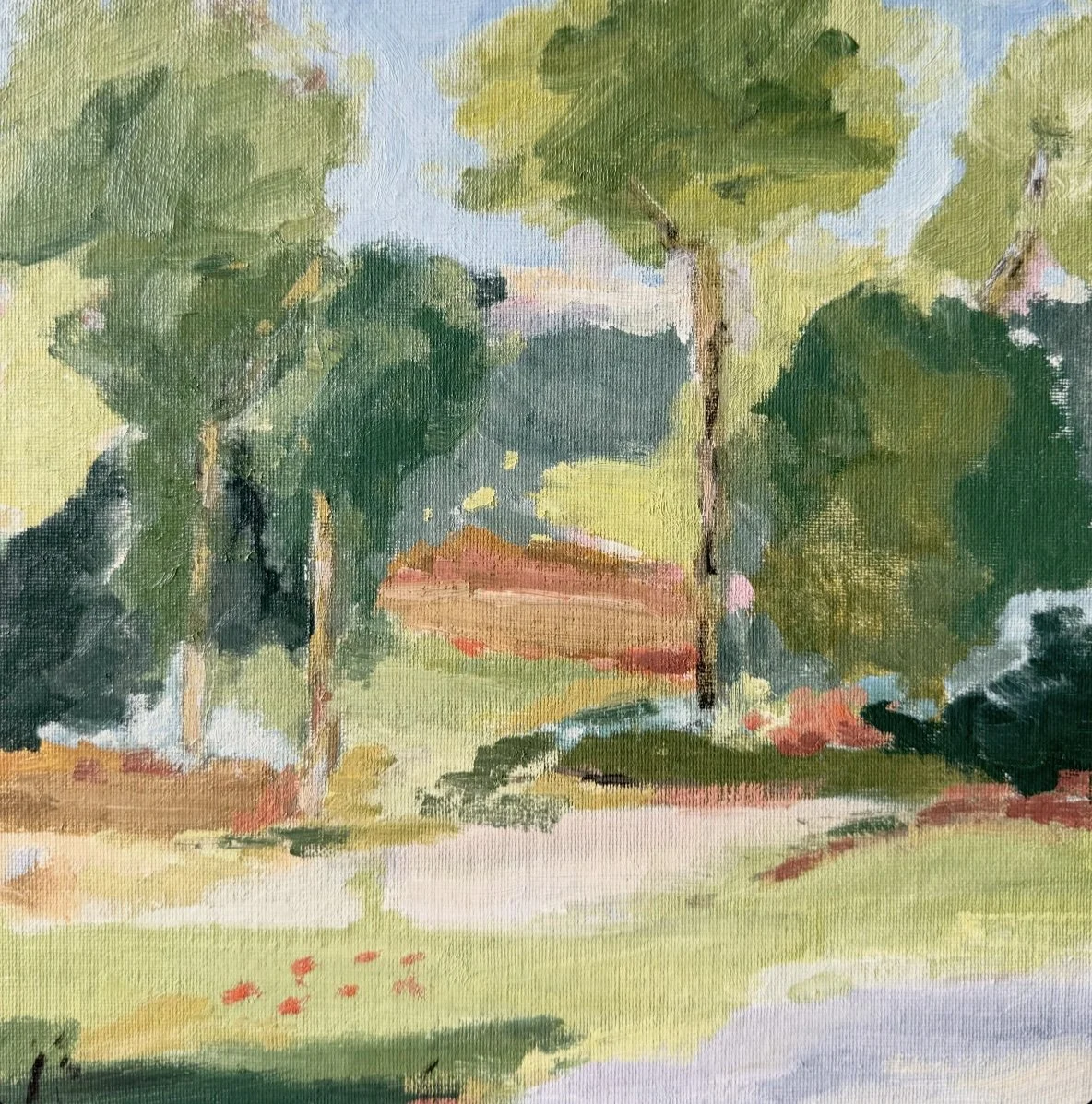 Meadow's Whisper.
Oil on canvas board,
10 x 10 inch.
Available.