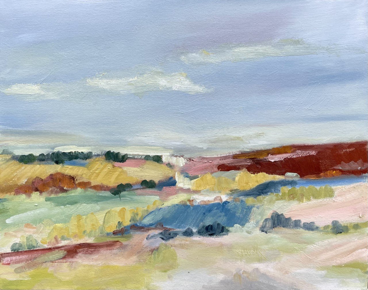 Last Days of August.
Oil on canvas,
40x50cm