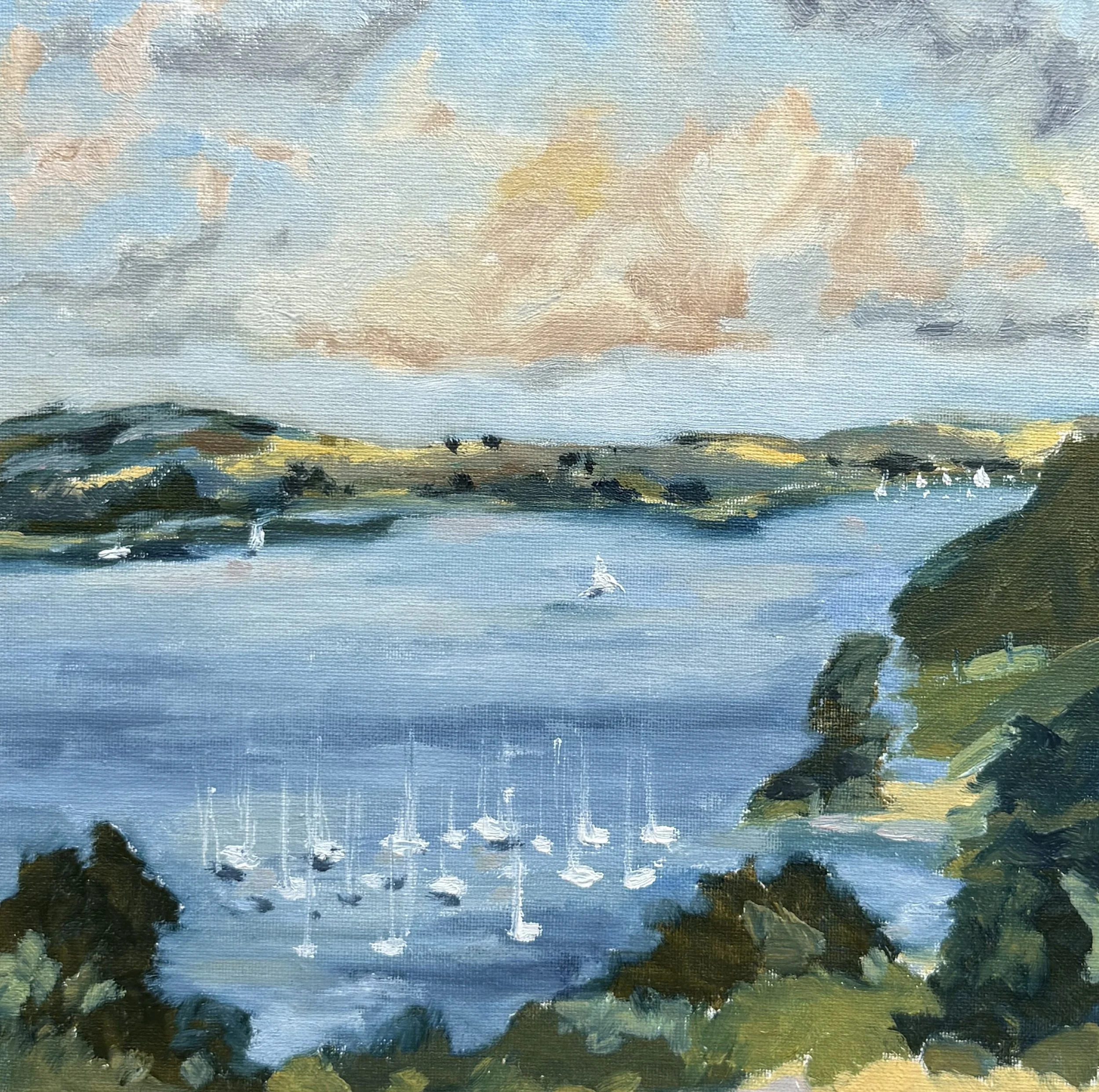 Down the Creek.
Oil on canvas board,
10 x 10 inch.
Sold.