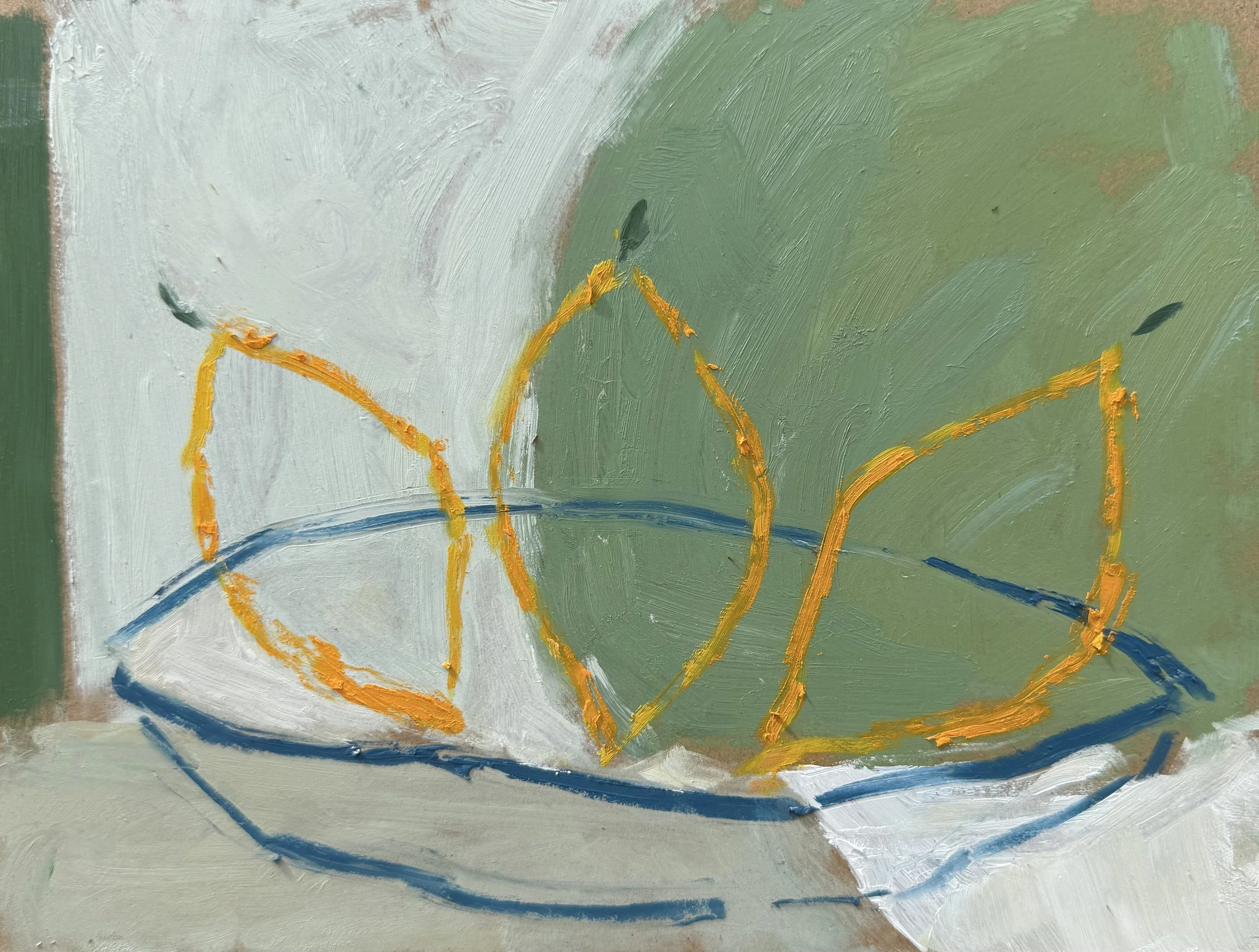 Summer Lemons.
Oil on board,
18 x 24 cm.
Available.