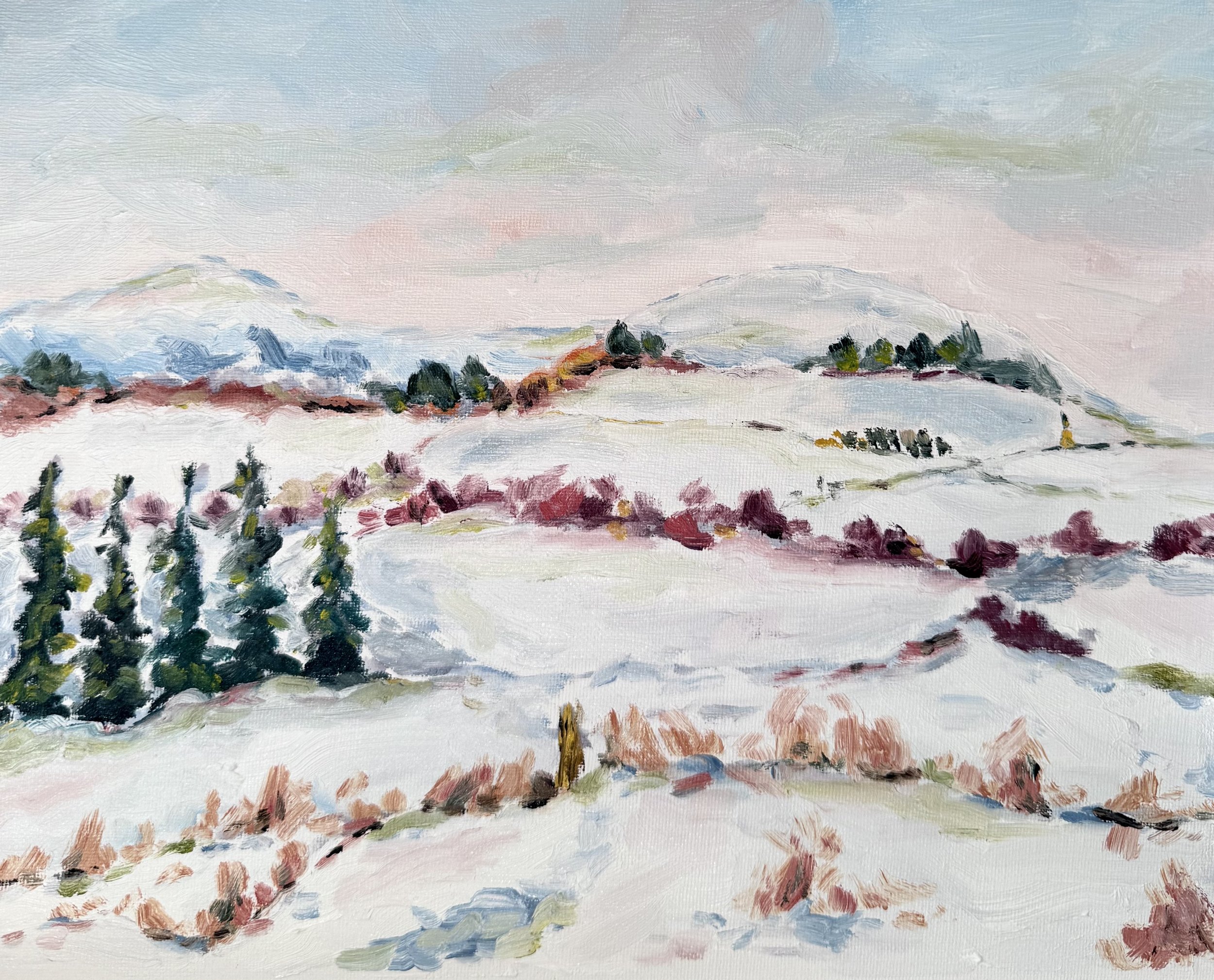 After Sunrise.
Oil on board,
30x40cm.