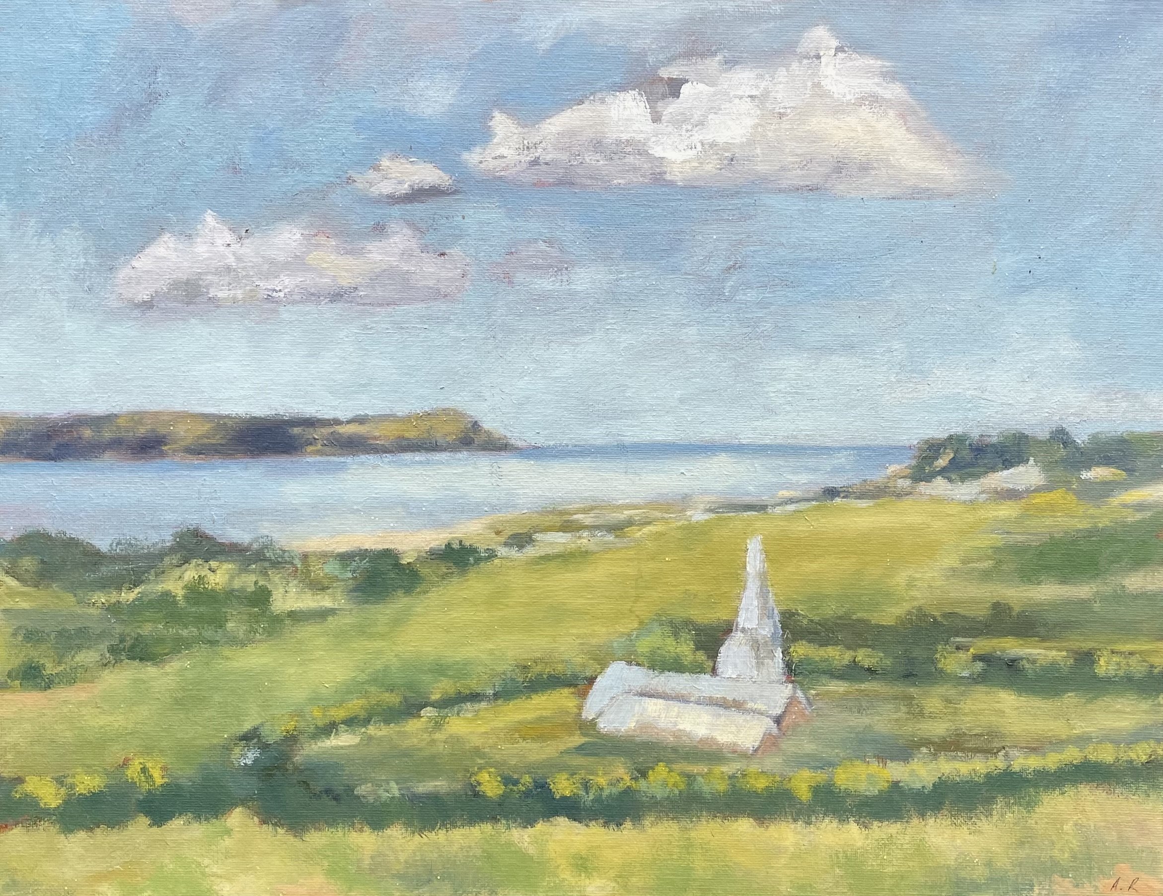 St Enodoc's Church.
Oil on board,
14x18inch