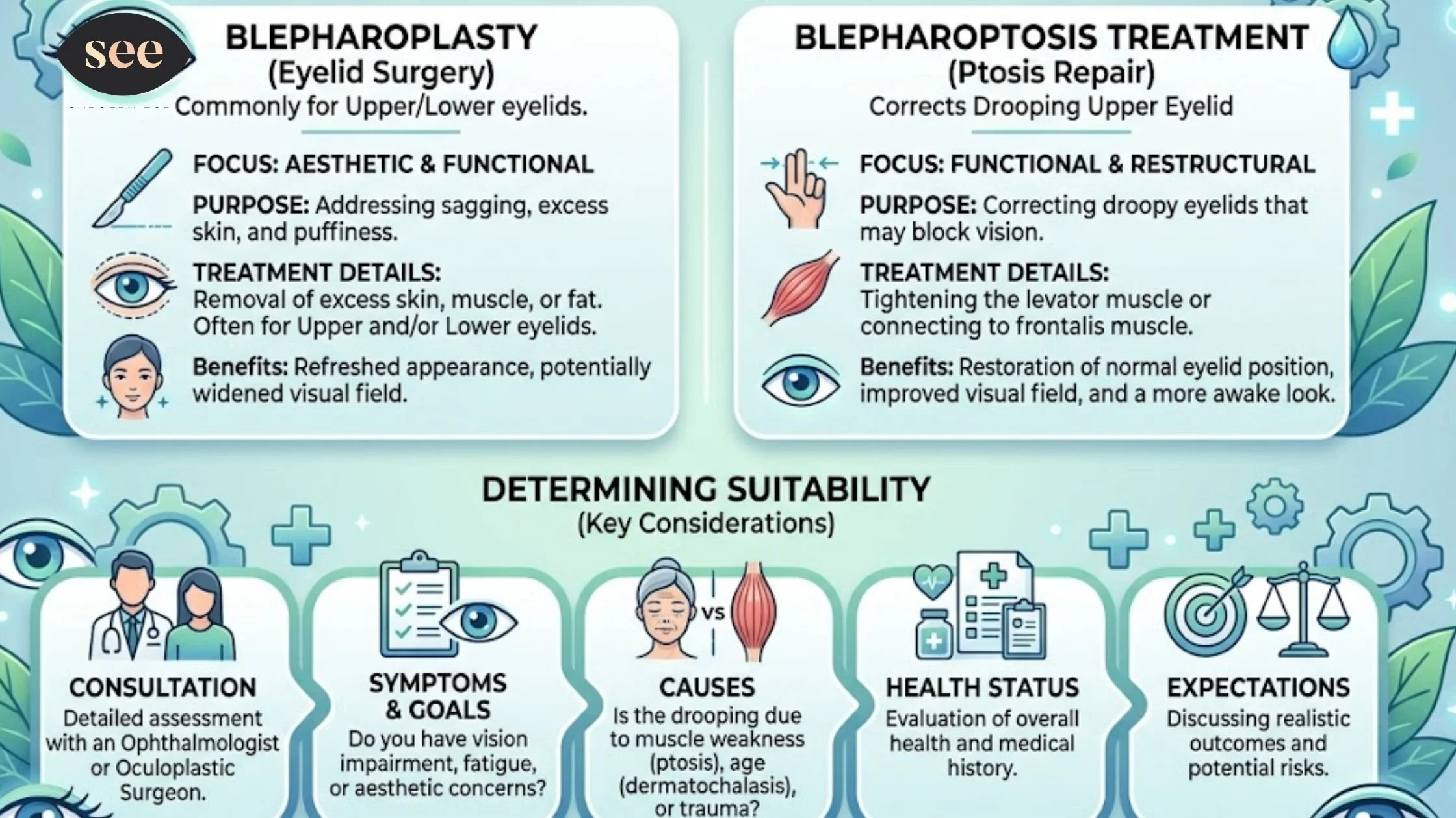 Blepharoplasty or Blepharoptosis Treatment