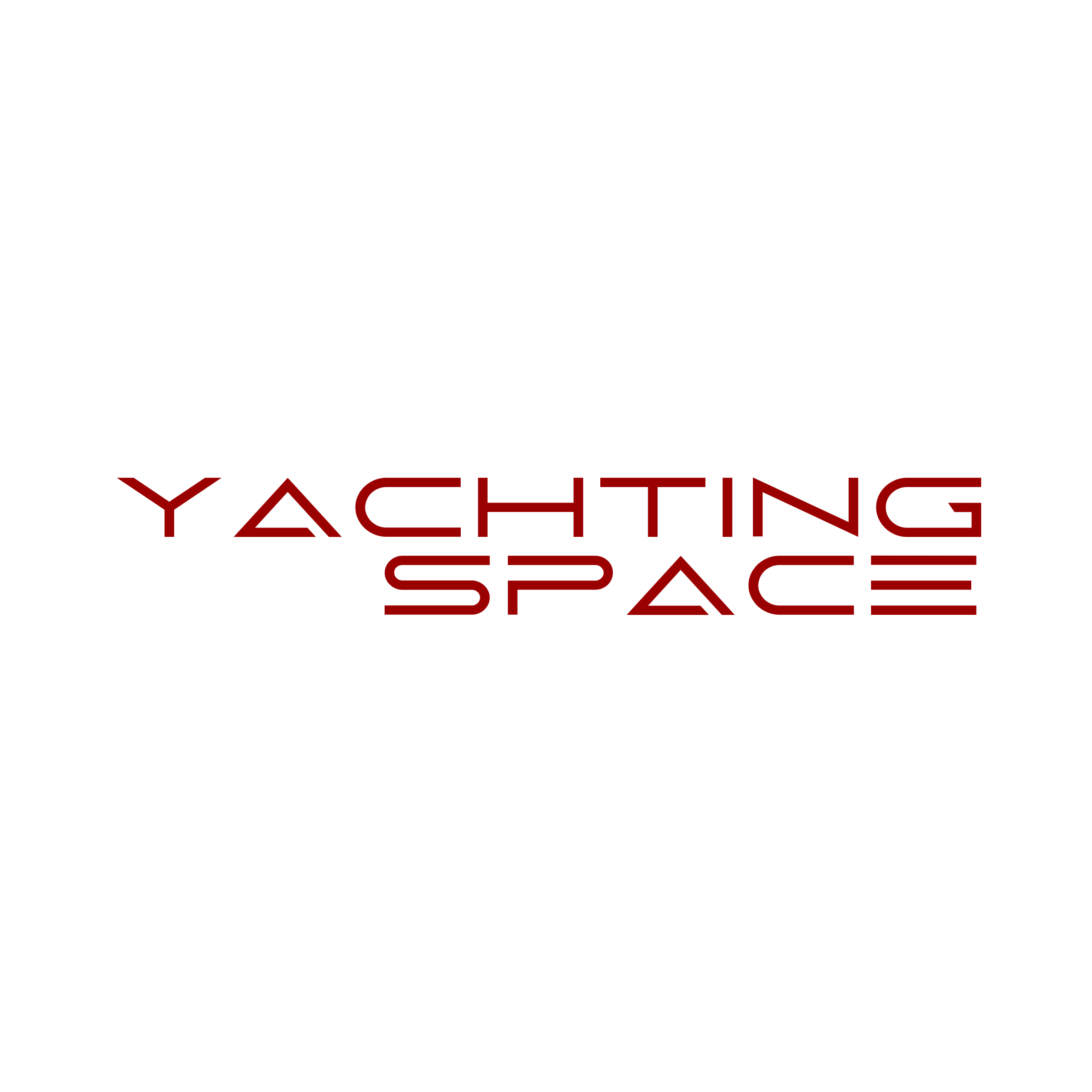 Logo for 'Yachting in Space' with the word 'Enter' below, on a black background.