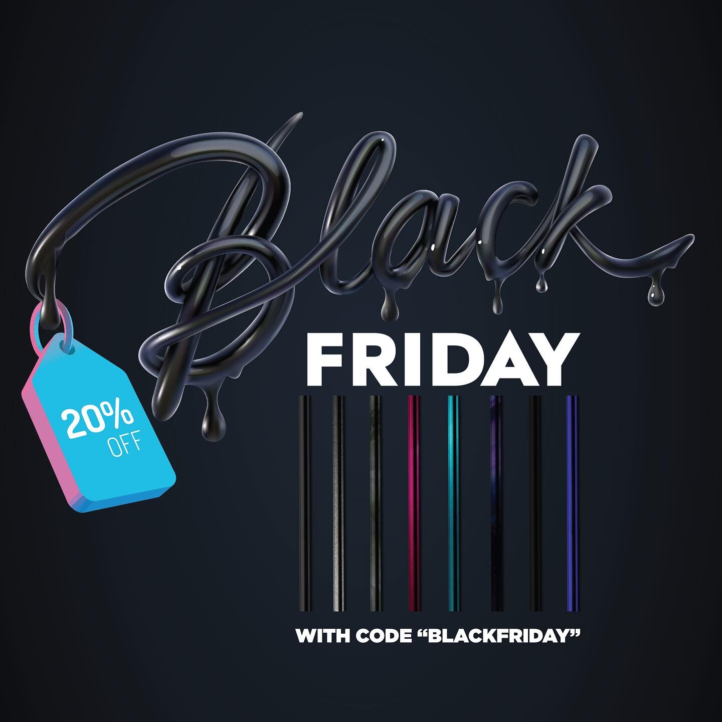 BLACK FRIDAY - 20% OFF 

Code - BLACKFRIDAY 

Over and out.
