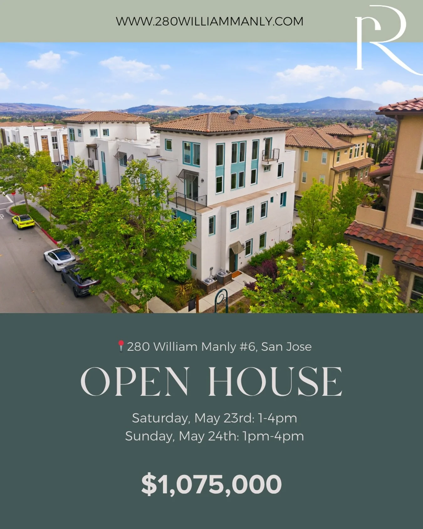 OPEN HOUSE, THIS WEEKEND! 
&amp; with a price improvement.

Perched at the top of Communications Hill, this corner-unit condo stands out as one of the best-located homes in the community, with park views, plentiful guest parking nearby, and a sought-