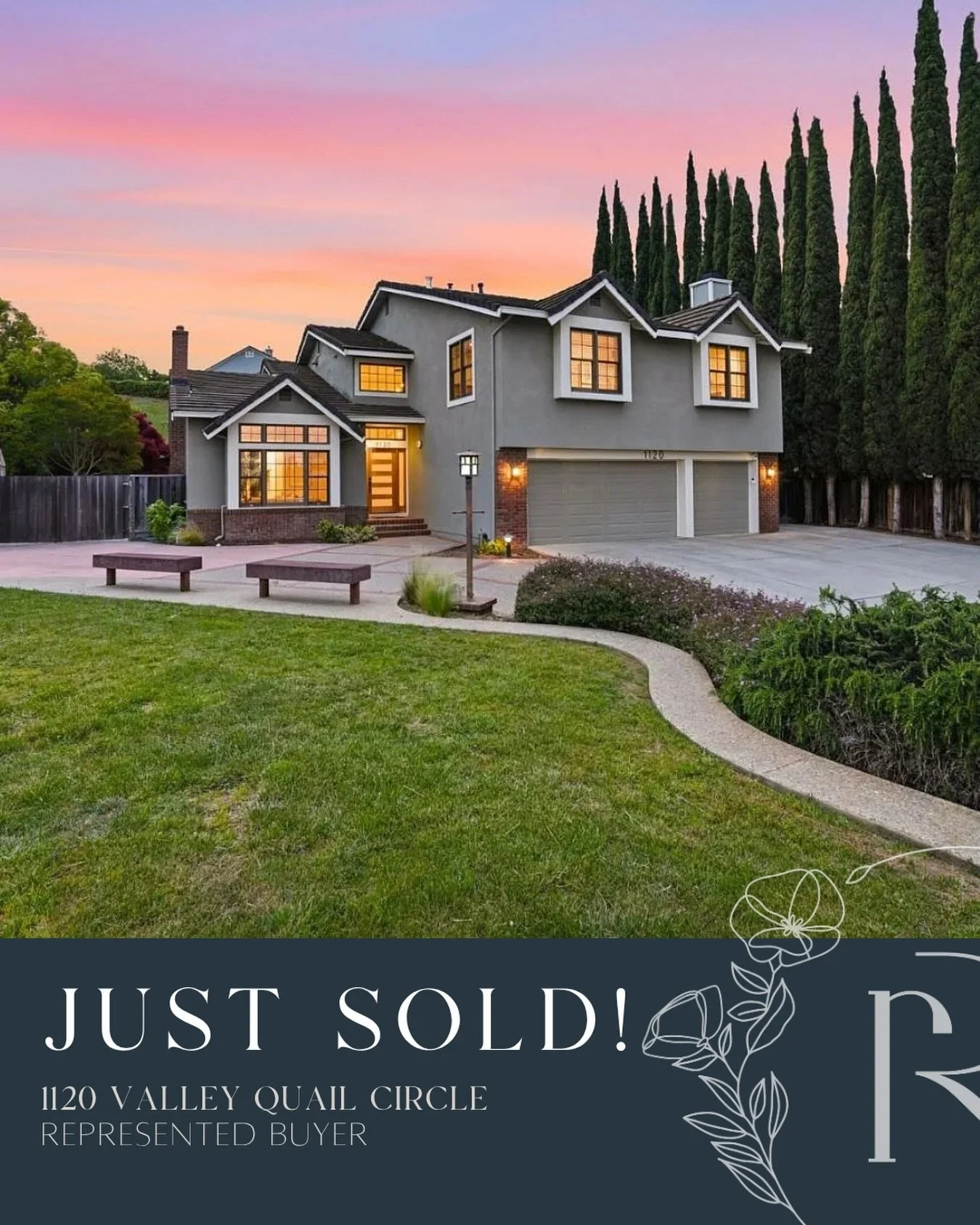 JUST SOLD! 🎉
🏡1120 Valley Quail Circle | Almaden Valley
Represented Buyer | $3,510,000

Some transactions are especially meaningful, and this was one of them. 

Our clients knew they wanted to stay in Almaden, the community they love, but were look