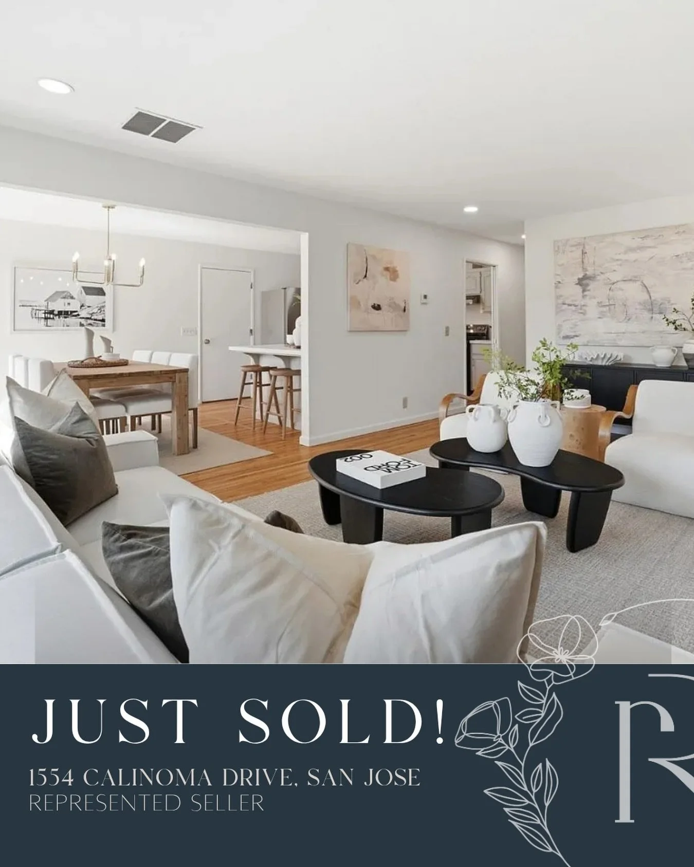 SOLD! 🎉
📍1554 Calinoma Drive, San Jose
Represented Seller
350K over asking!

1554 Calinoma captured buyers&rsquo; attention with its bright layout, oversized primary suite, and spacious backyard. Strategic preparation, thoughtful marketing and stro