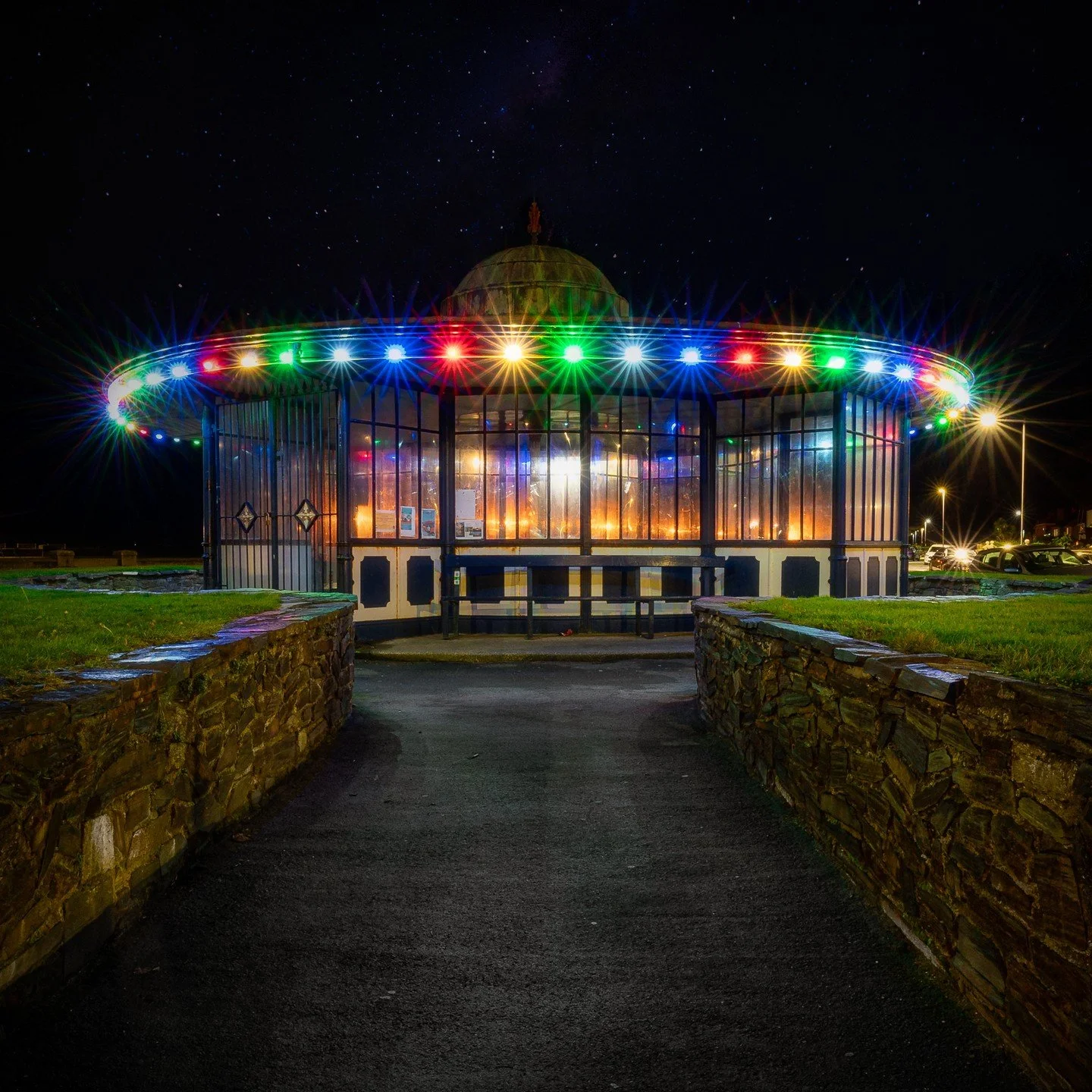 &quot;Happiness can be found, even in the darkest of times, if only one remembers to turn to the light.&quot;

Day 337 - Victorian bus shelter in Llandudno

#northwales #northwalescoast #westshore #llandudno #llandudnowestshore #busshelter #fairyligh