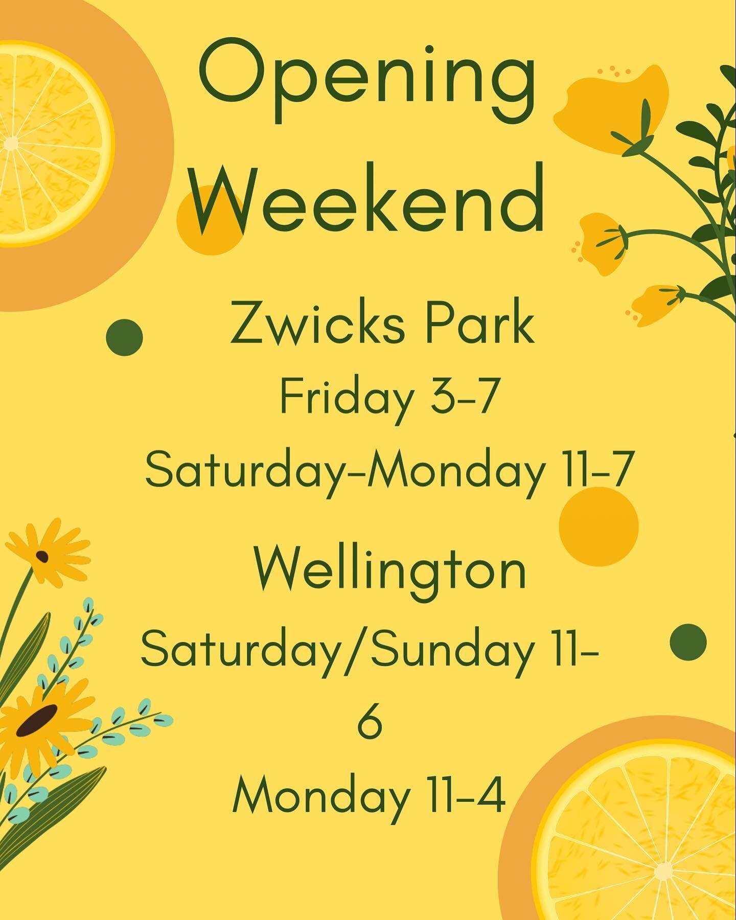We are open for the season 🍋💛

Join us this weekend for freshly squeezed lemonades, Italian Sodas and more! 

#pec #freshlysqueezedlemonade #zwicksparkbelleville